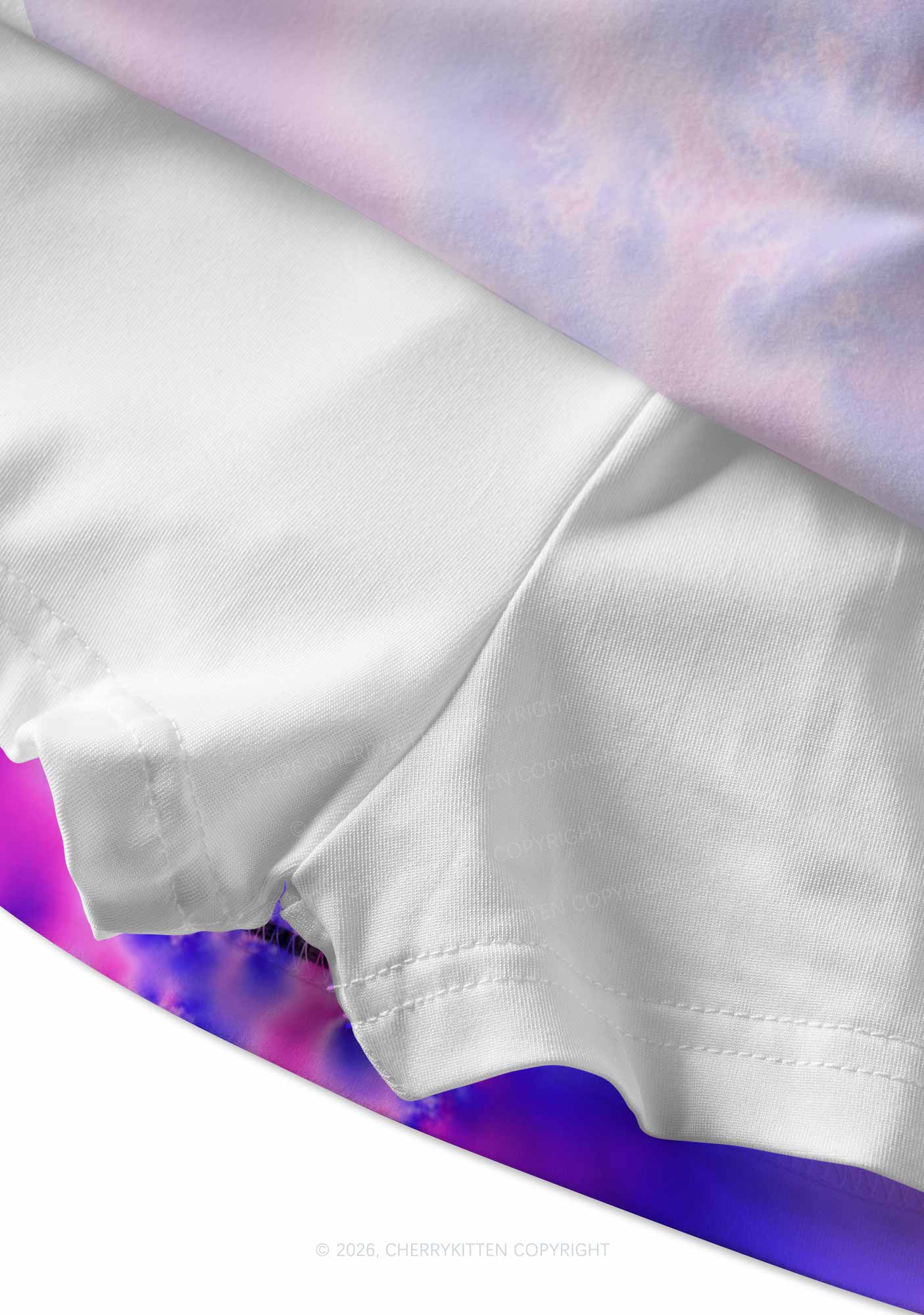Bisexual Thermal Pride Y2K Print Mini Skirt Cherrykitten