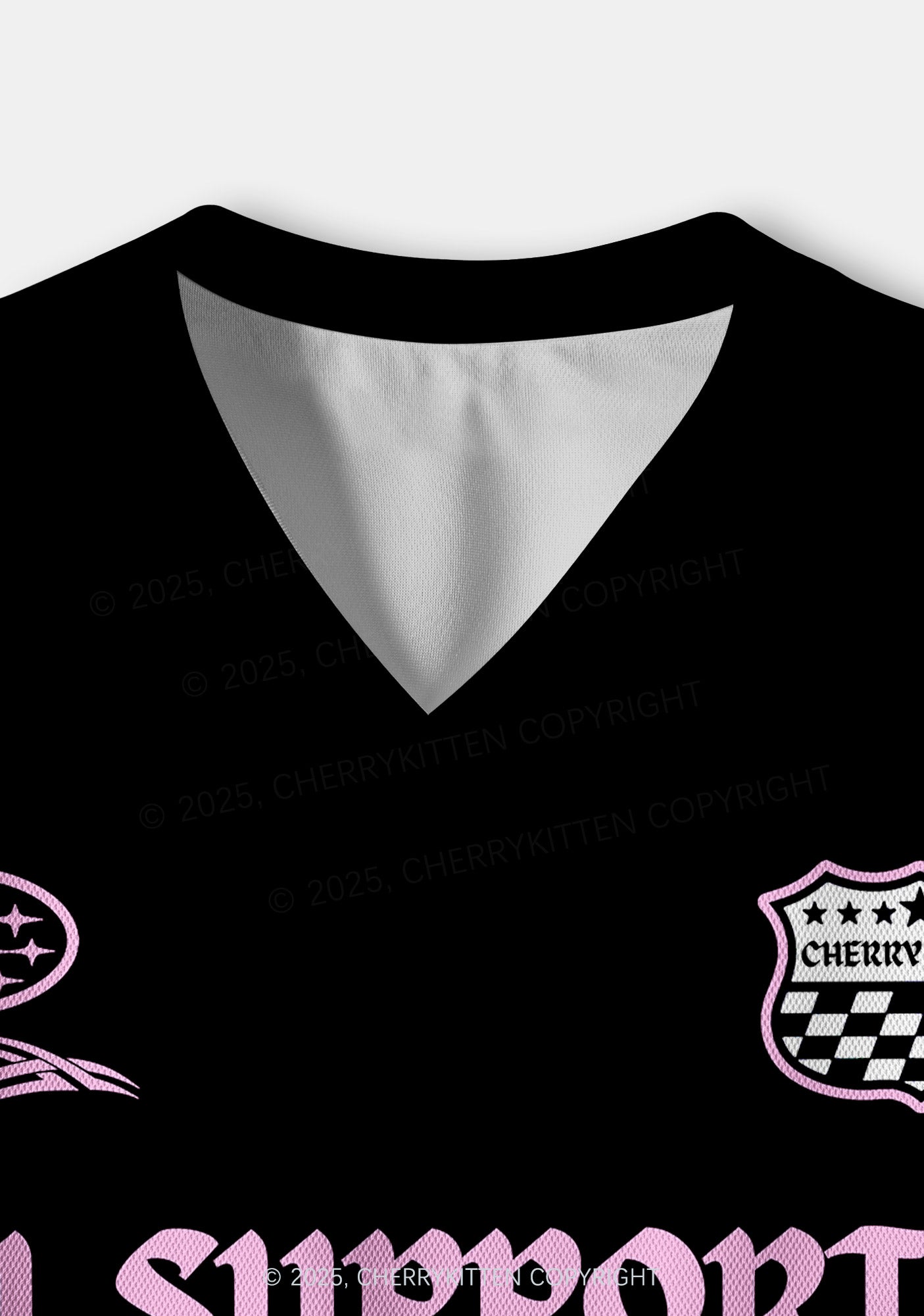 Custom I Support A Mans Right Y2K Crop Sport Jersey Shirts Cherrykitten