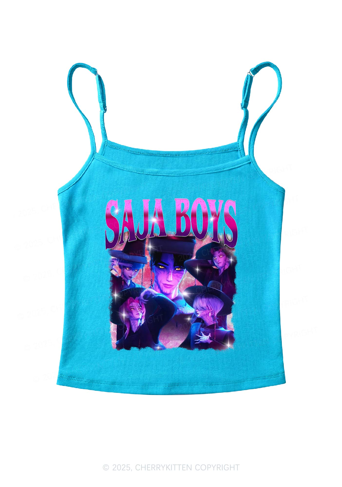 Kpop Boy Group Y2K Spaghetti Strap Cami Cherrykitten