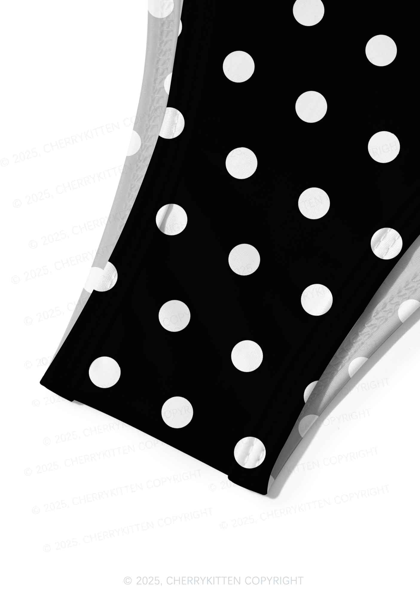 Dotty Black Y2K Print Bikini Set Cherrykitten