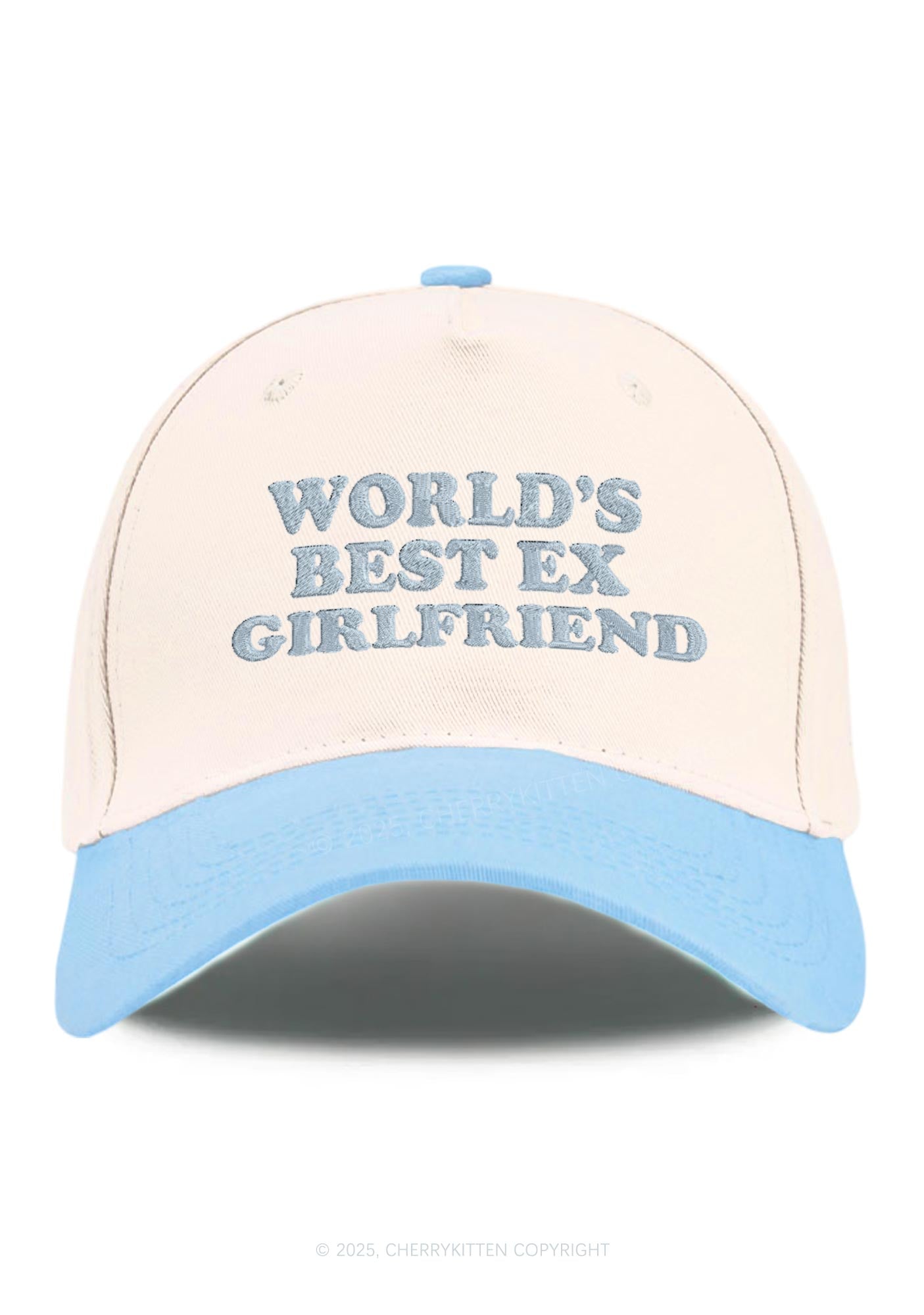 Embroidered Best Ex Girlfriend Y2K Color Block Baseball Cap Cherrykitten