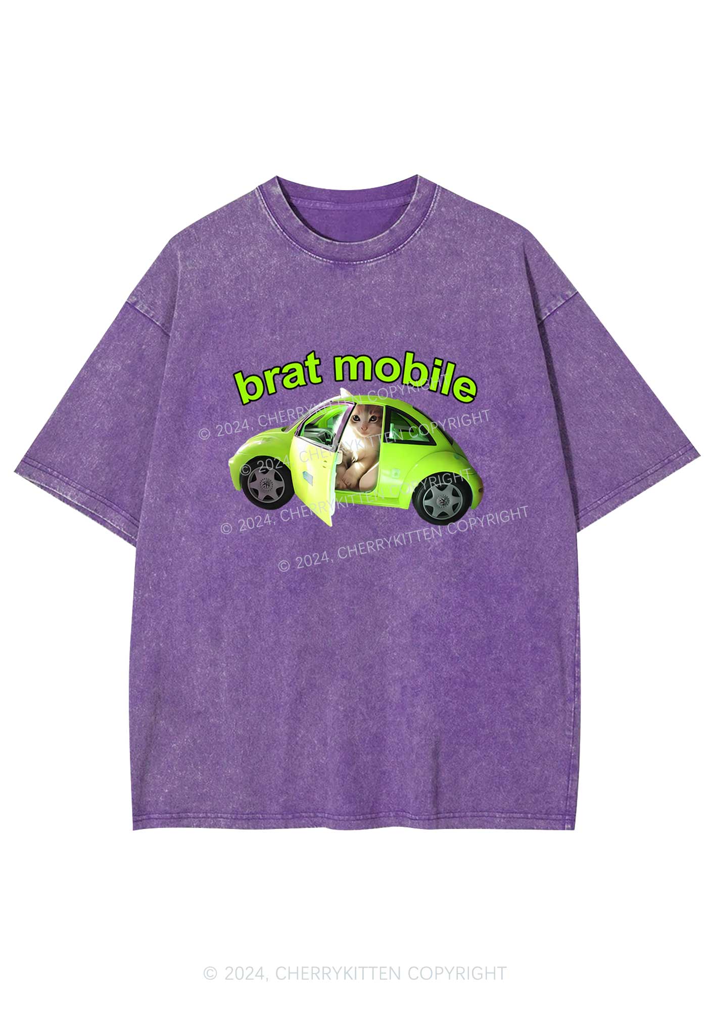 Brat Mobile Y2K Washed Tee Cherrykitten