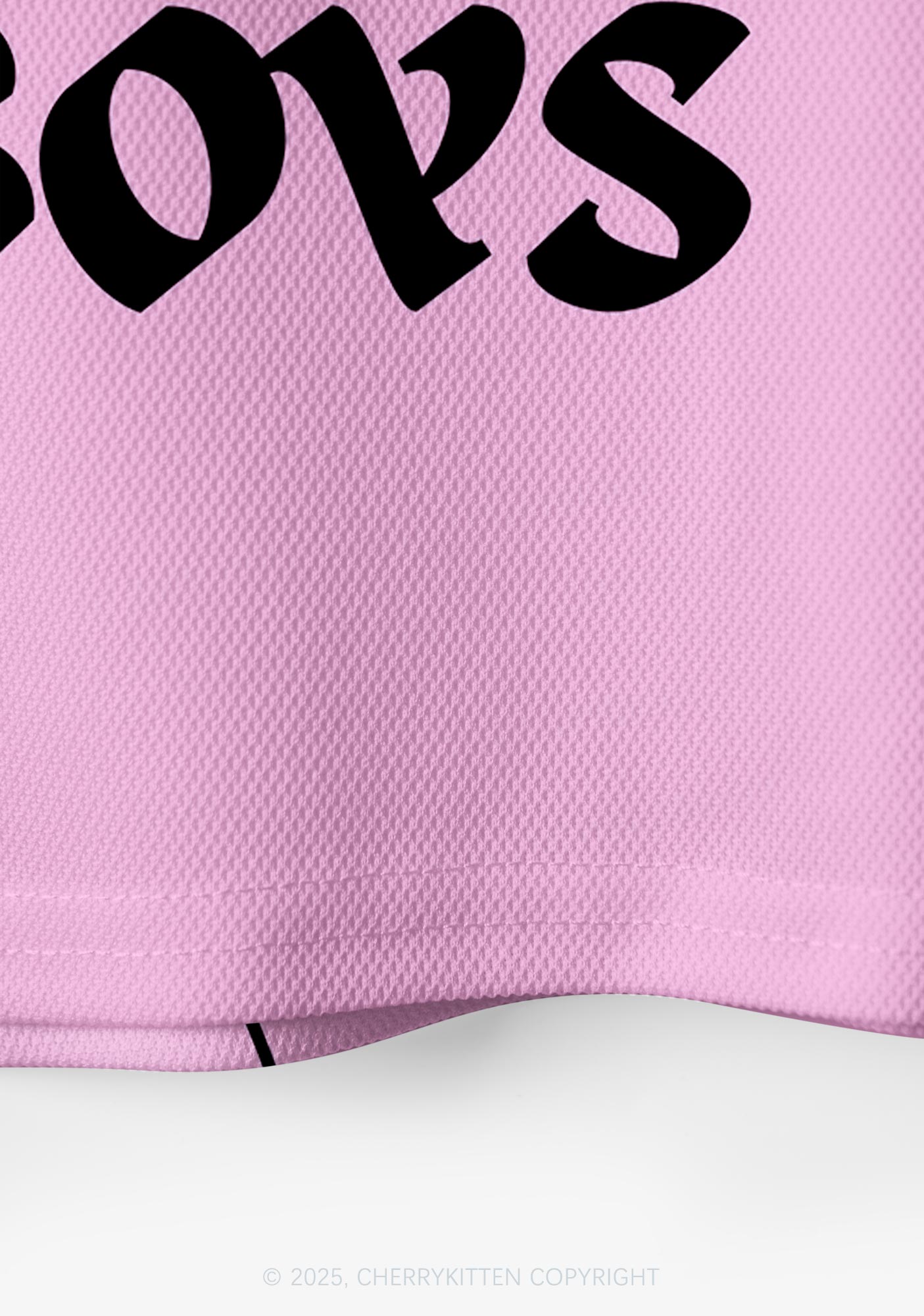 Custom Pink I Love S Boys Y2K Crop Sport Jersey Shirts Cherrykitten