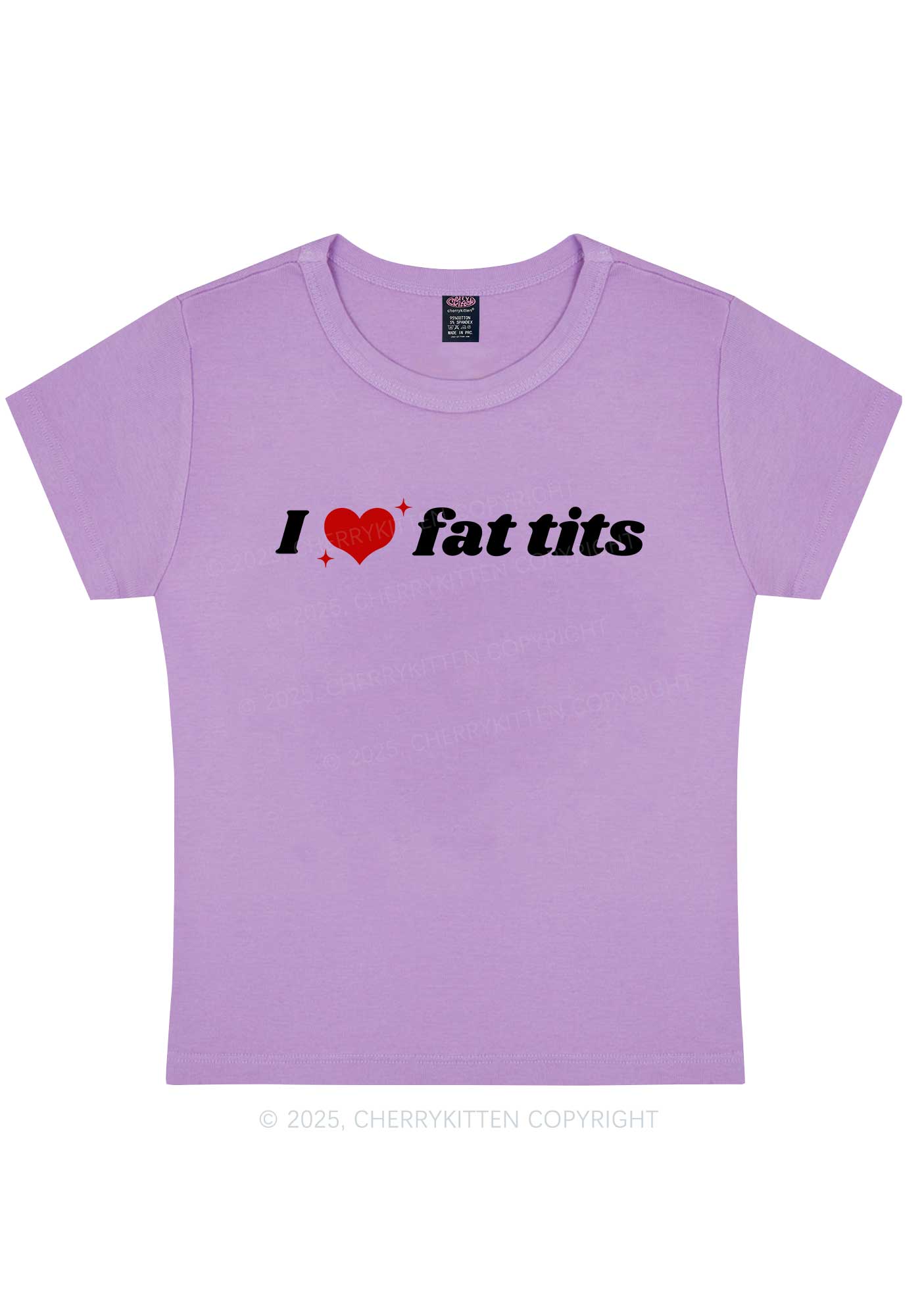 I Love Fat Txts Y2K Baby Tee Cherrykitten