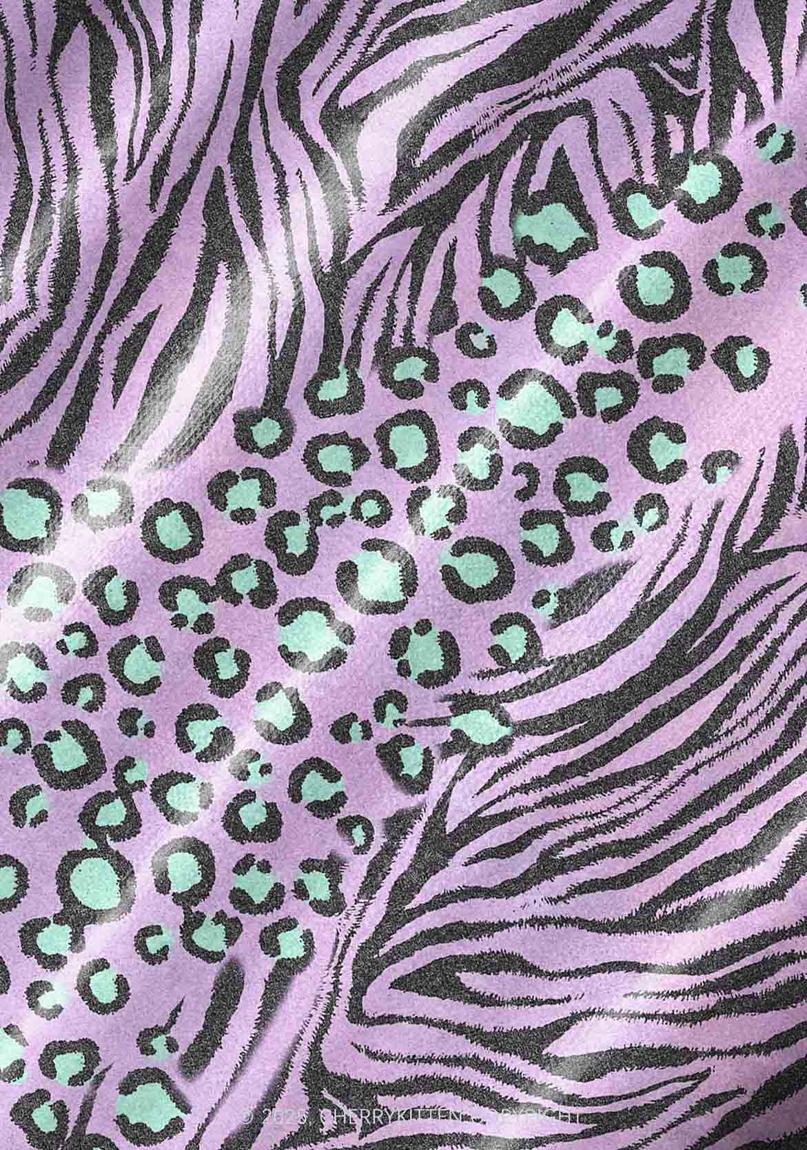 Lavender Zebra Y2K Pet Shirts Cherrykitten