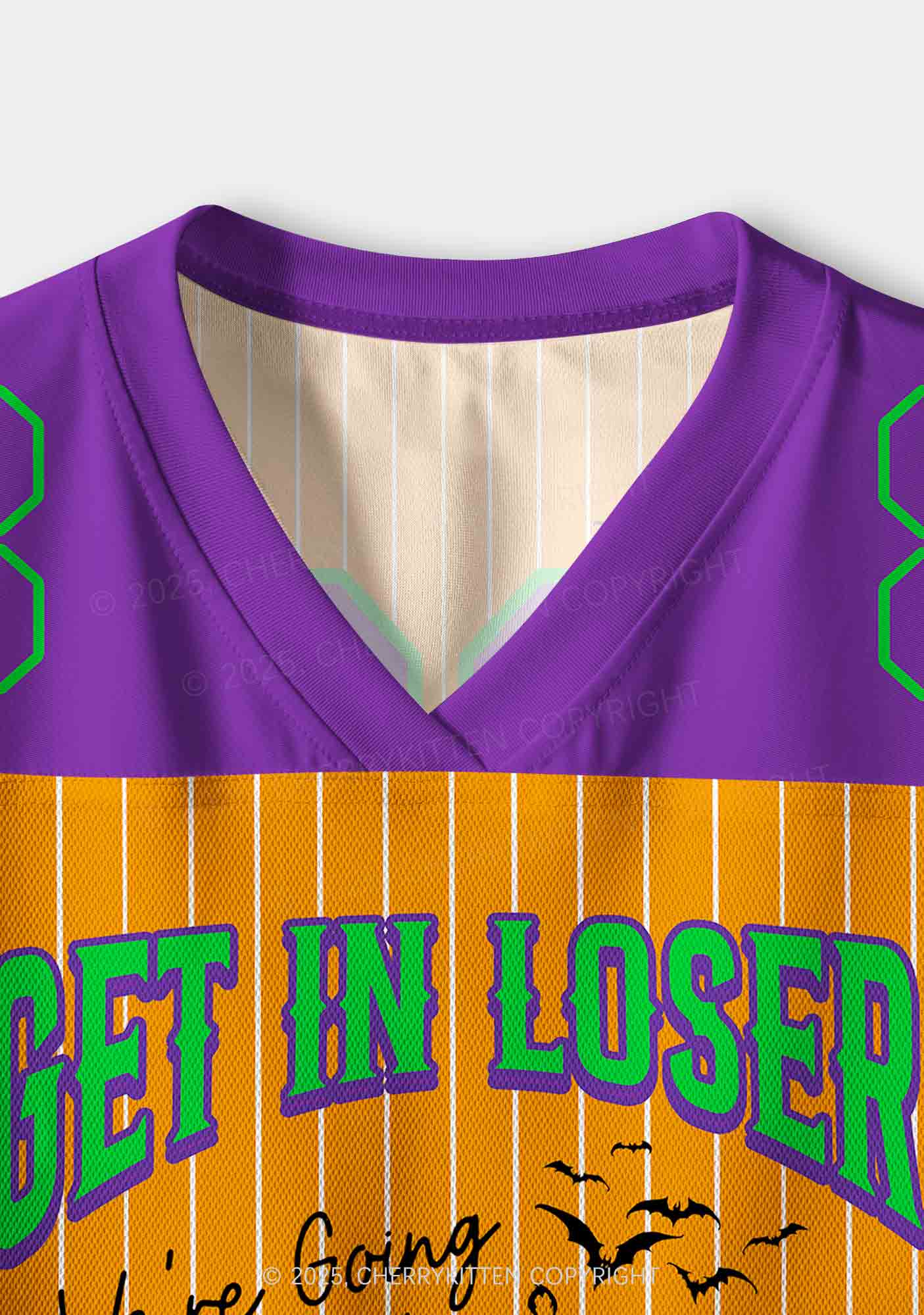 Custom Halloween Get In Loser Y2K Crop Sport Jersey Shirts Cherrykitten