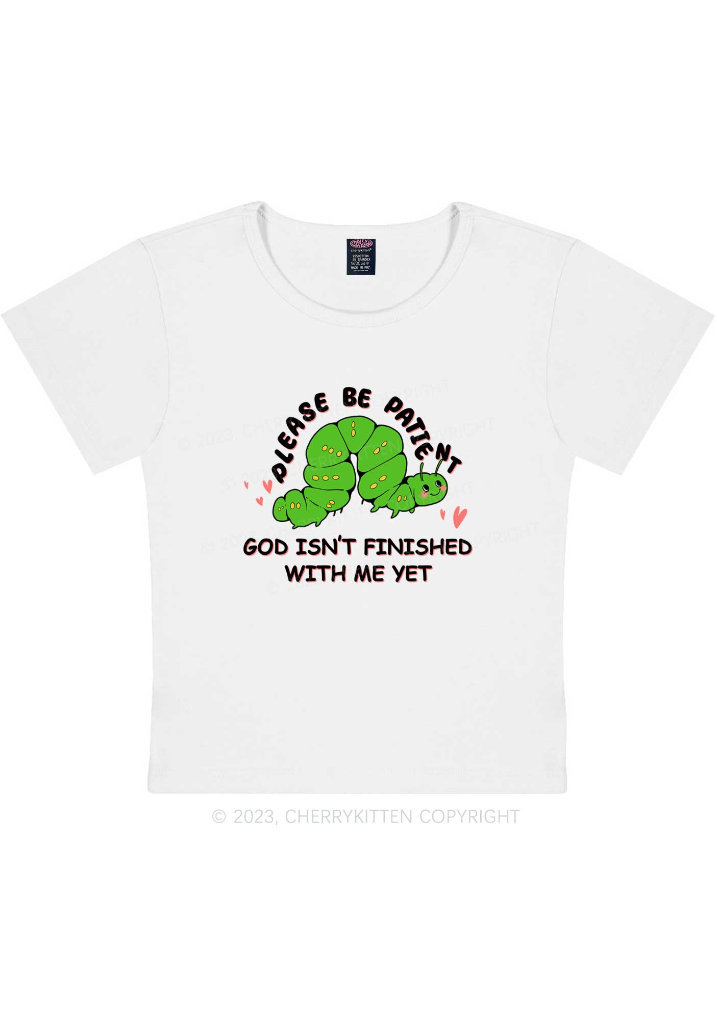 God Isn't Finished Me Y2K Baby Tee Cherrykitten