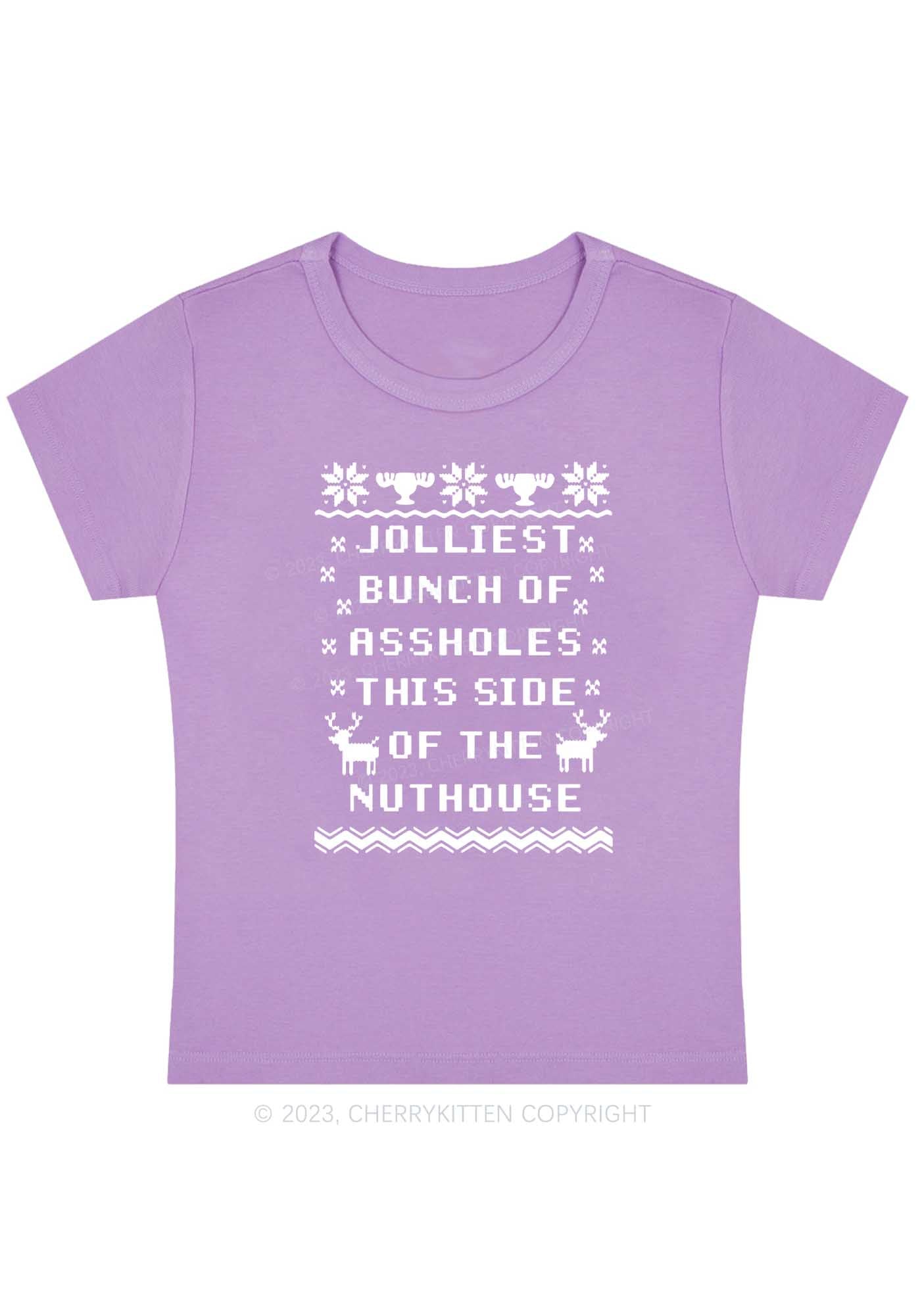 Jolliest Christmas Baby Tee Cherrykitten