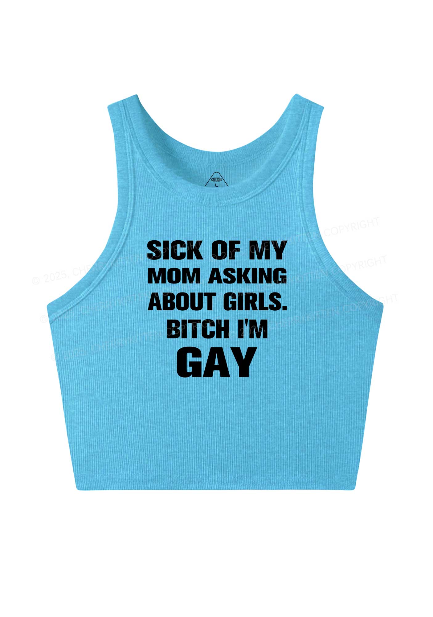Bxxch Im Gay Pride Y2K Crop Tank Top Cherrykitten