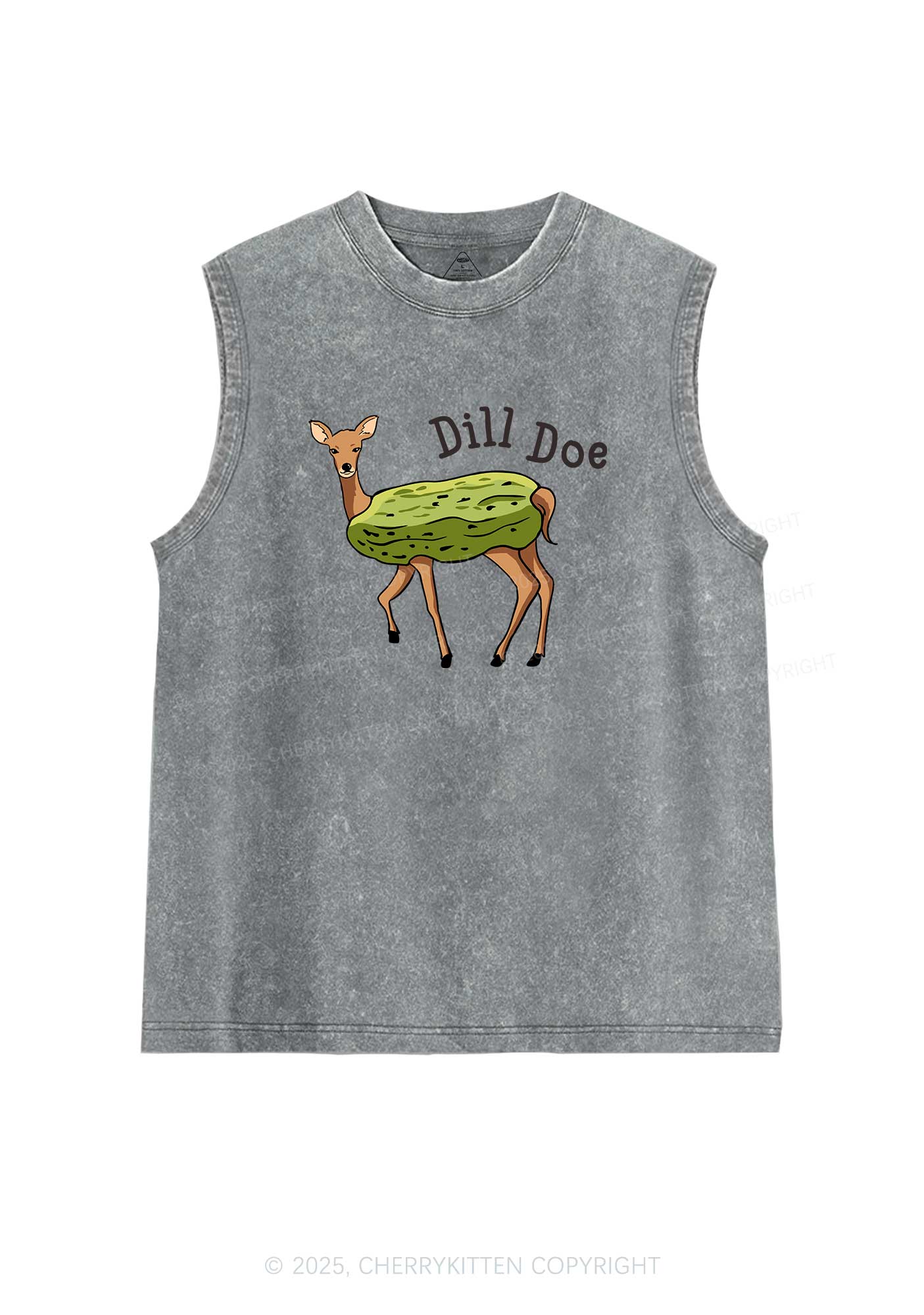Dill Doe Y2K Washed Muscle Tank Cherrykitten
