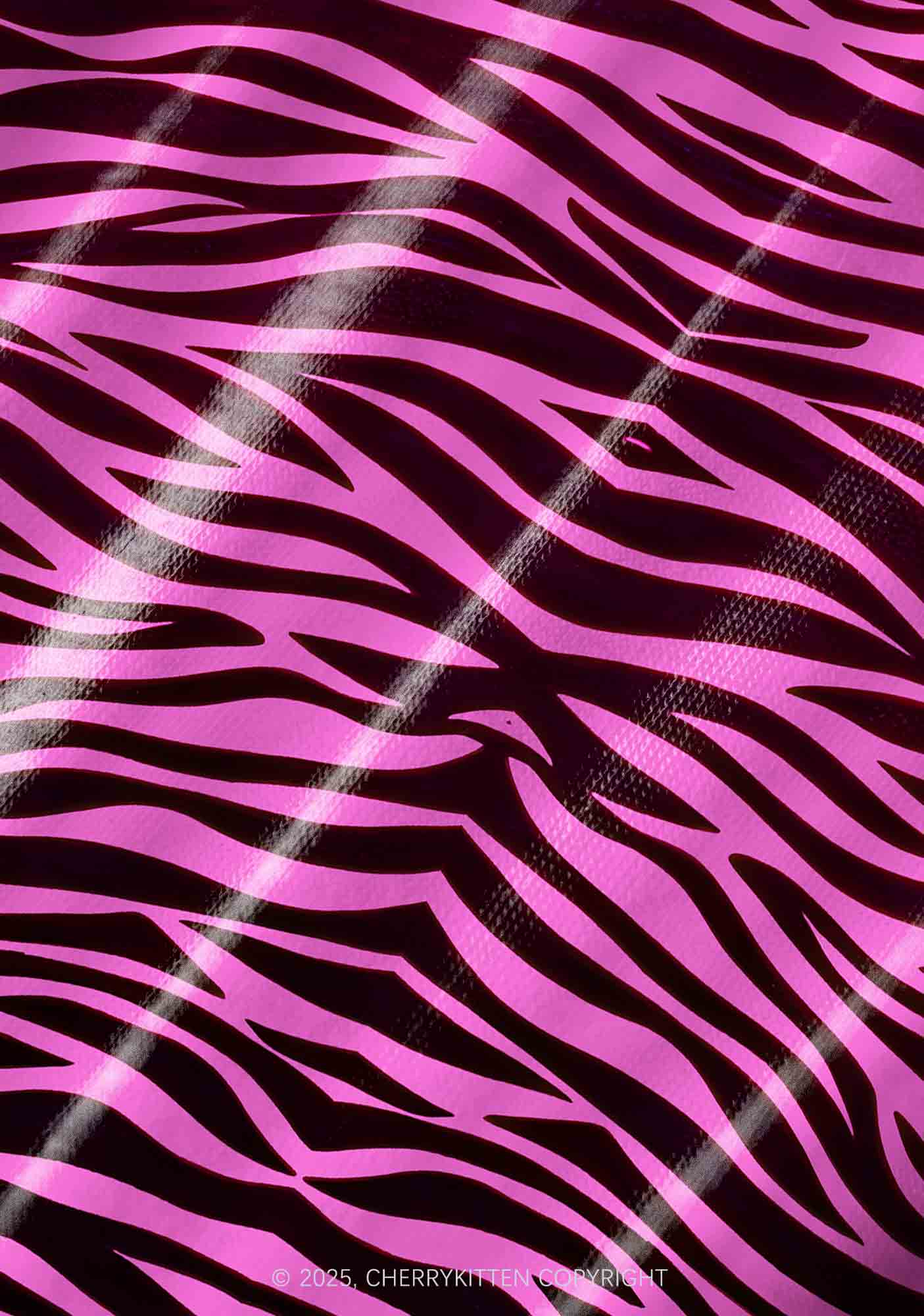 Pink Zebra Y2K Pet Tank Top Cherrykitten