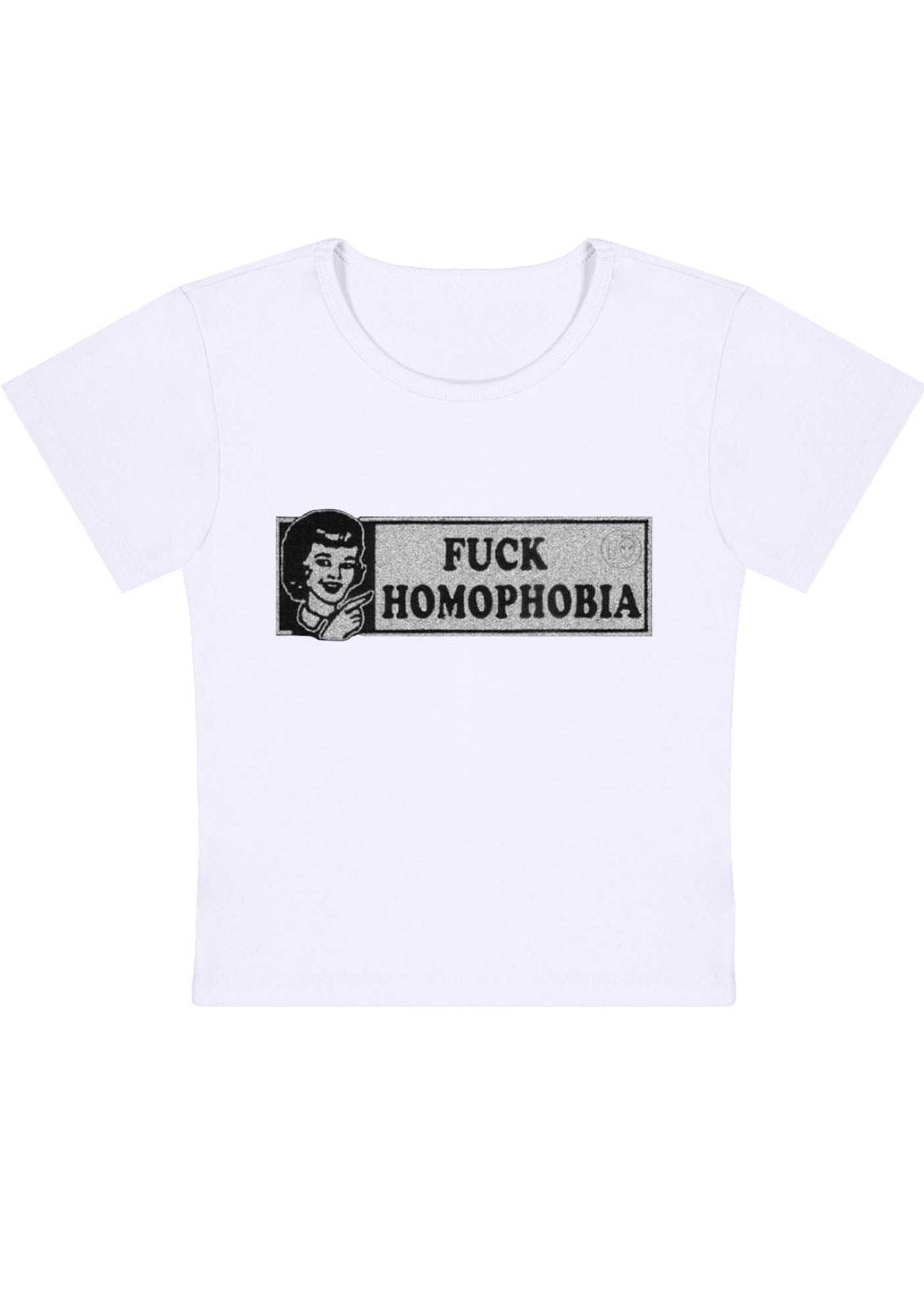 Fxxk Homophobia Y2K Baby Tee