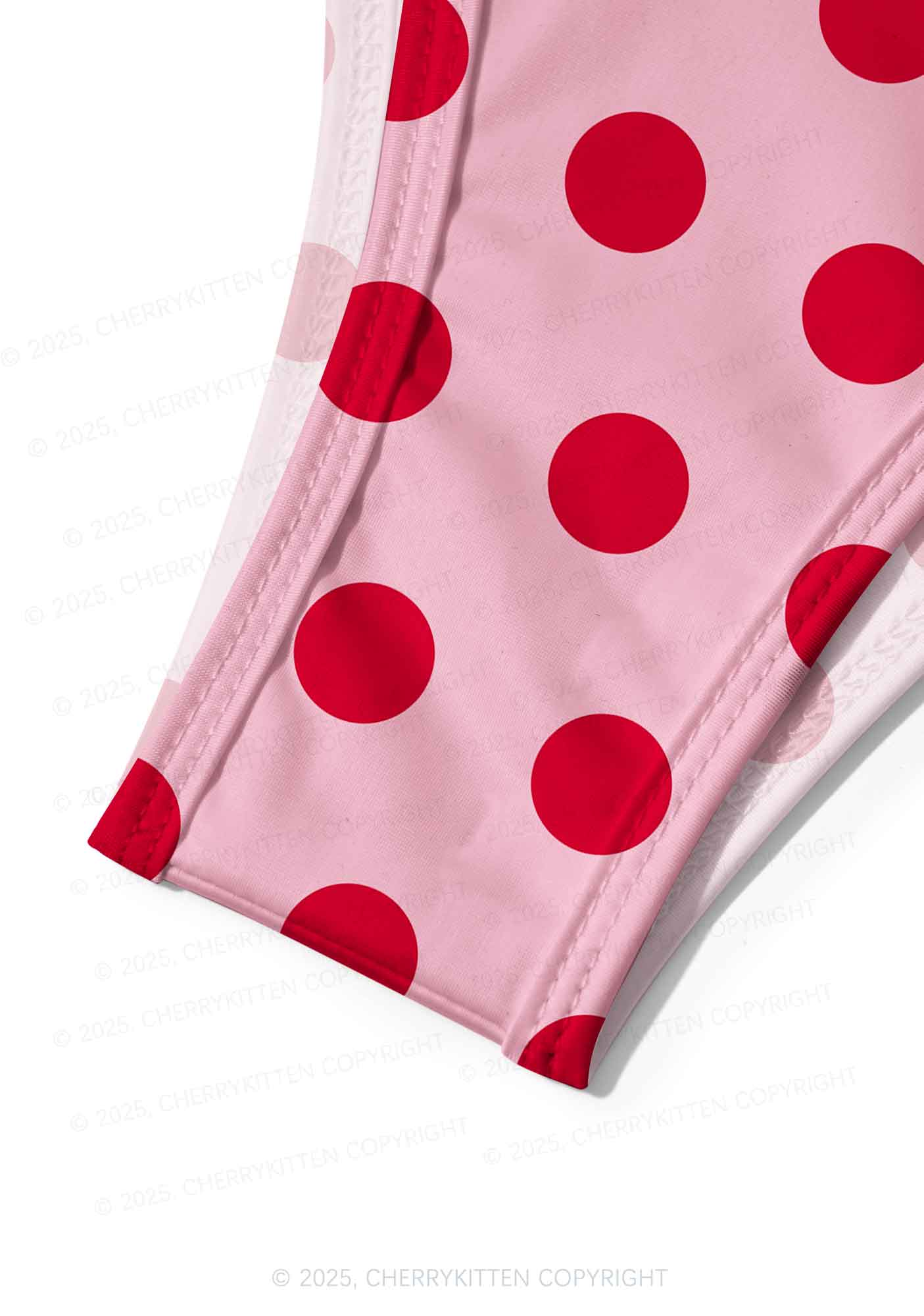Dotty Red Y2K Print Bikini Set Cherrykitten