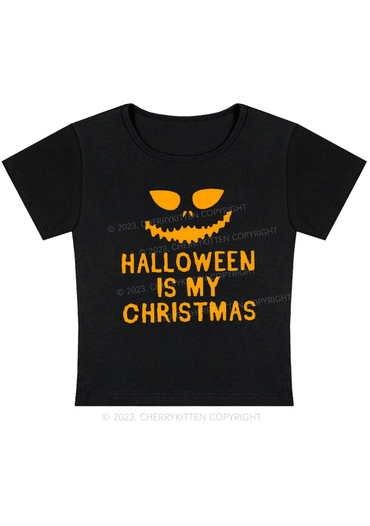 Halloween Is My Christmas Baby Tee Cherrykitten