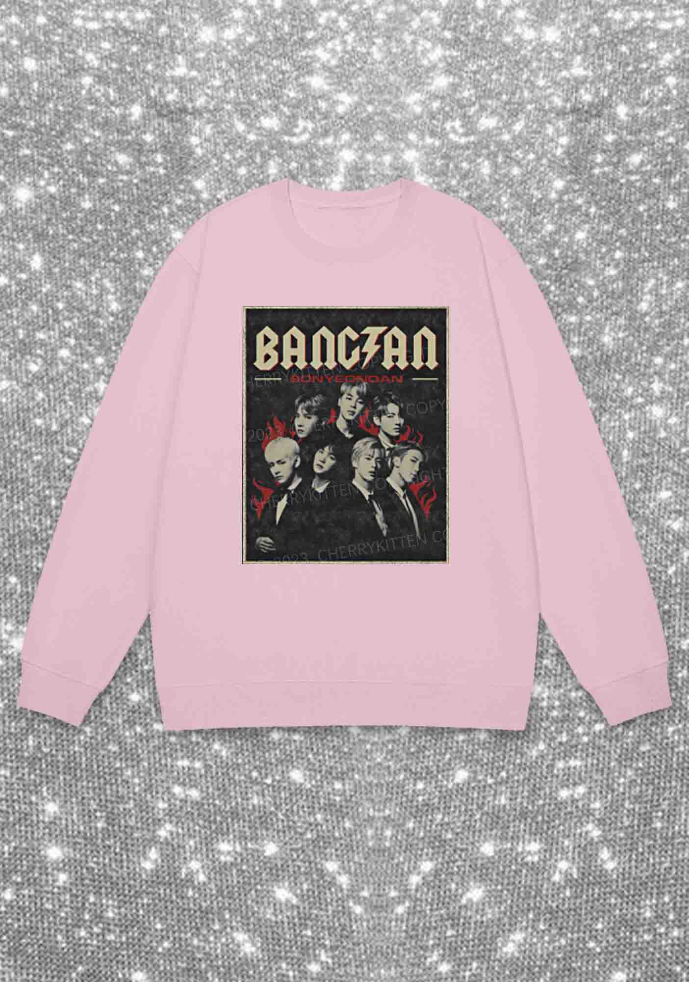 Bangtan Fire Kpop Y2K Sweatshirt Cherrykitten
