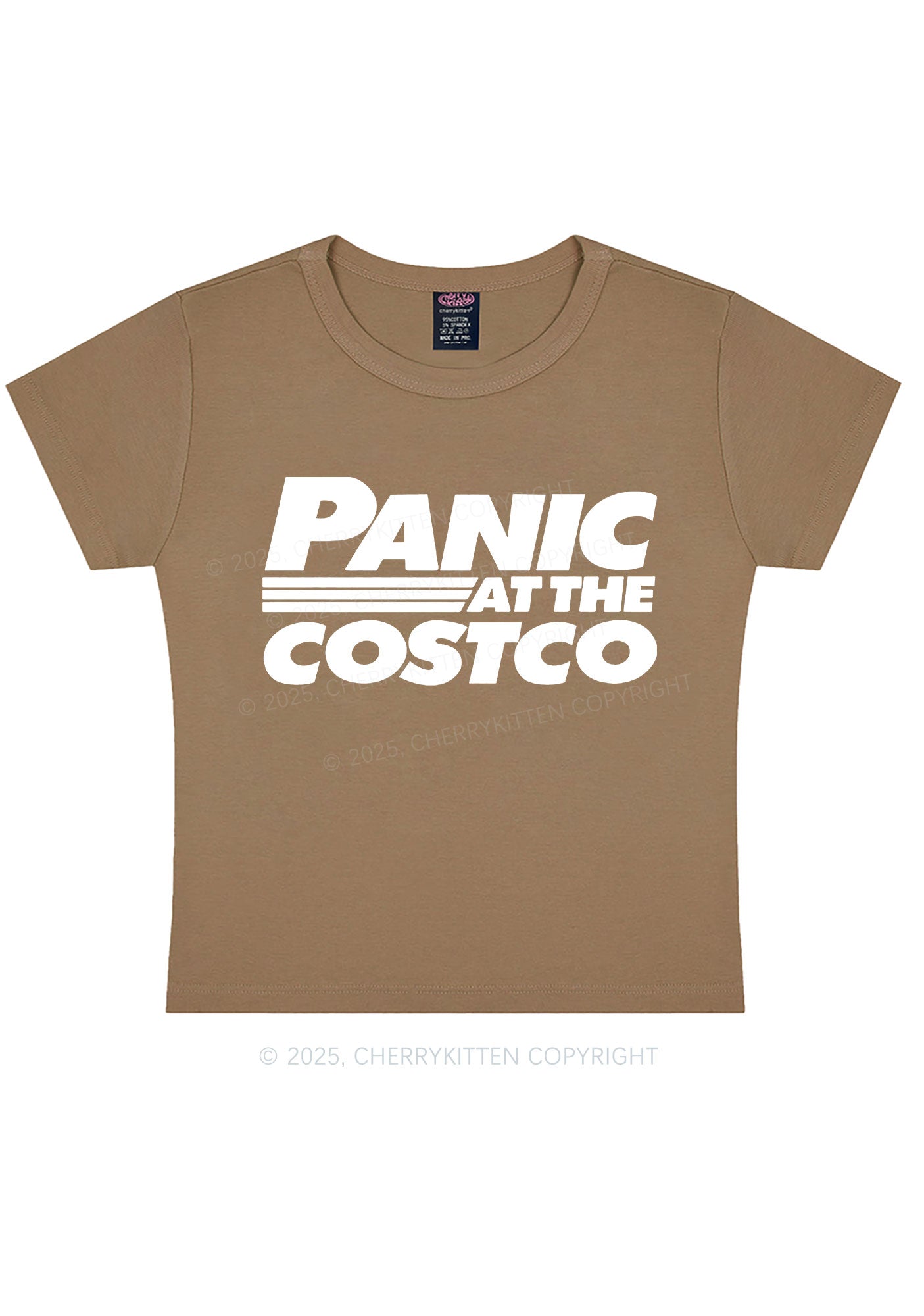 Panic Costco Y2K Baby Tee Cherrykitten