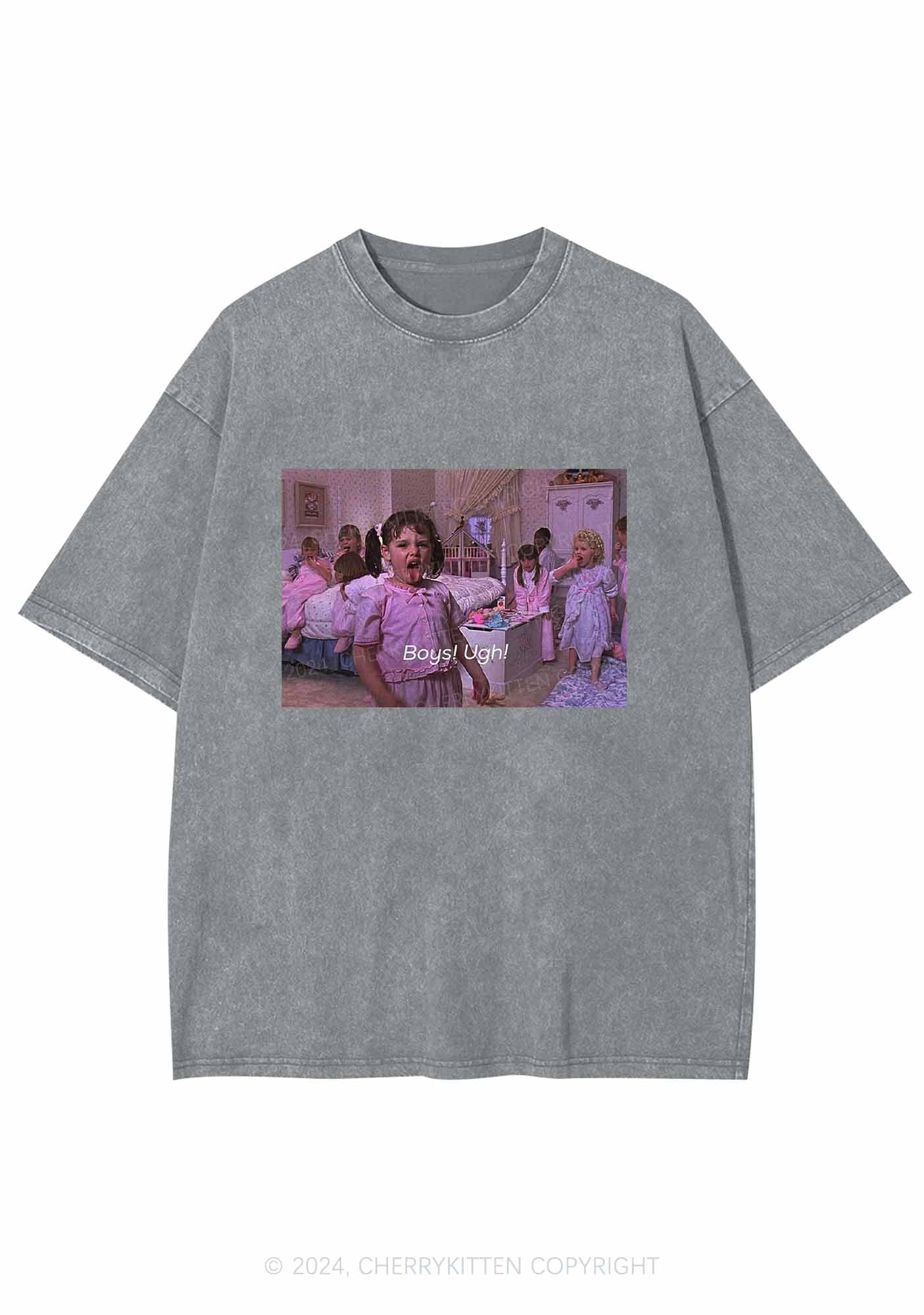 Boys Ugh Y2K Washed Tee Cherrykitten