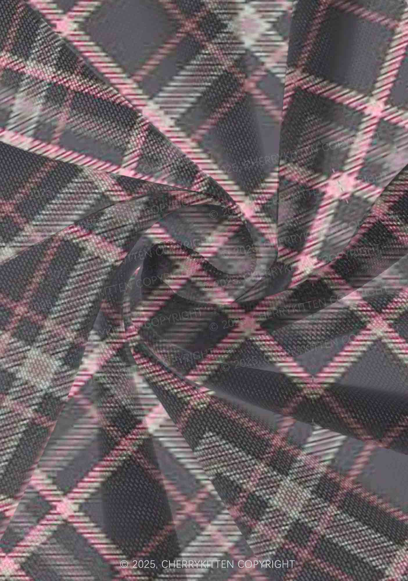 Pink Plaid Y2K Print Mini Layered Skirt Cherrykitten