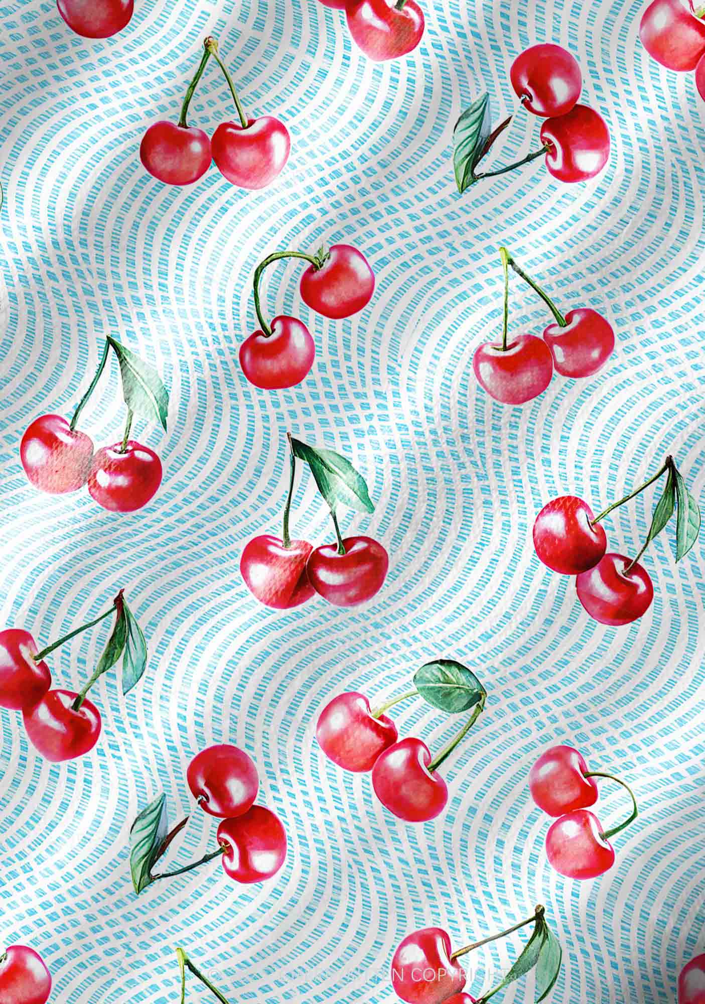 Blue Cherry Y2K Pet Tank Top Cherrykitten