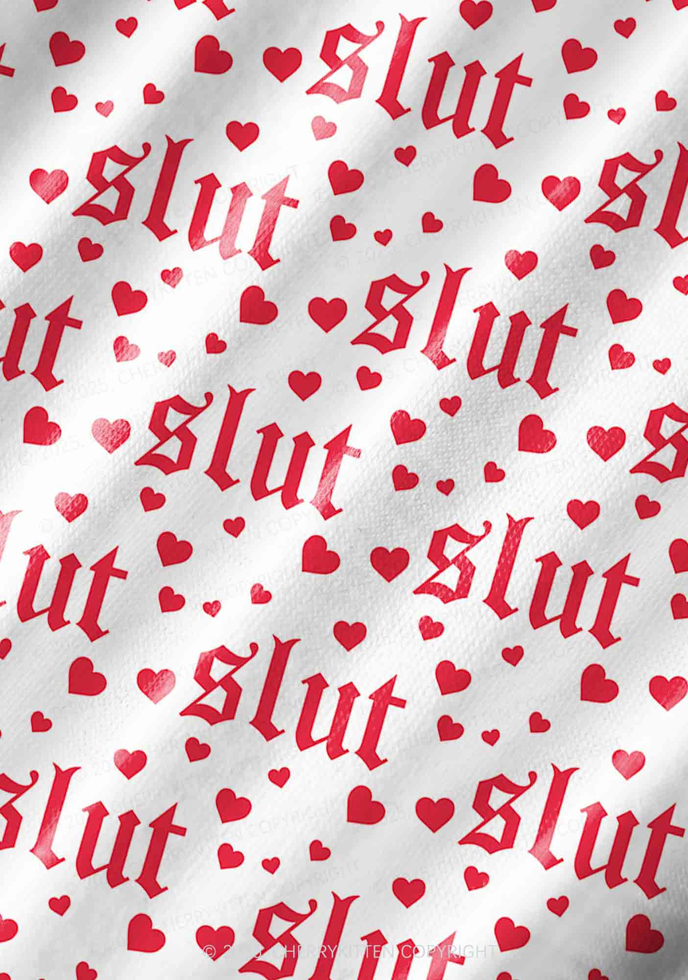 Slxt Red Heart Y2K Pet Tank Top Cherrykitten