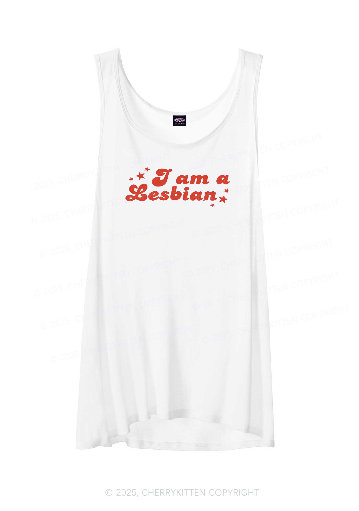 Im Lesbian Pride Y2K Sheer Boyfriend Tank Cherrykitten