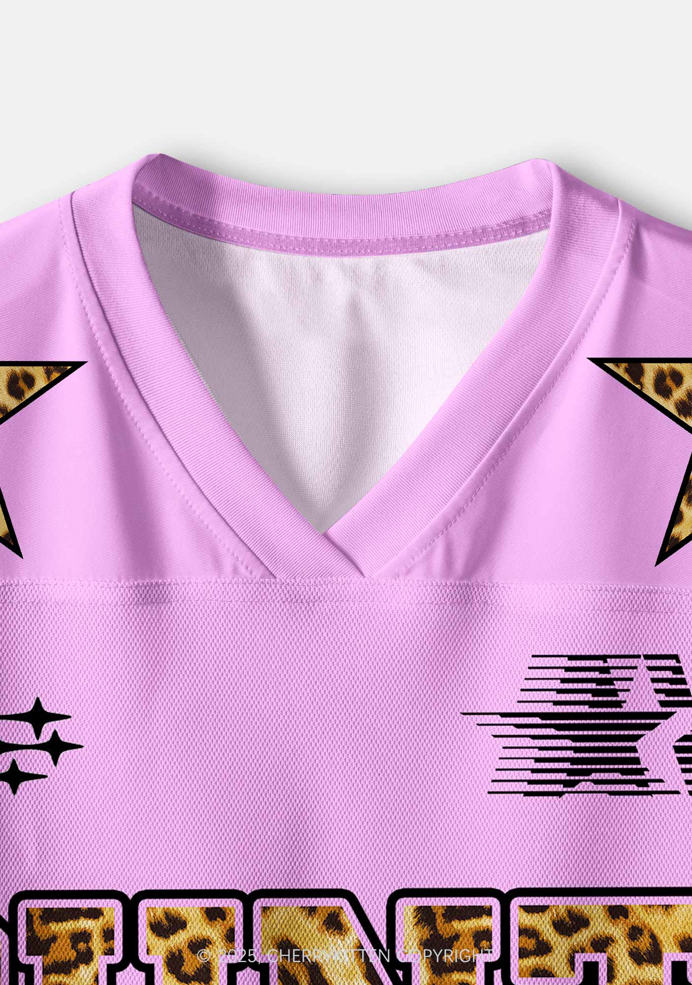 Custom Pink Cxxt Leopard Y2K Crop Sport Jersey Shirts Cherrykitten