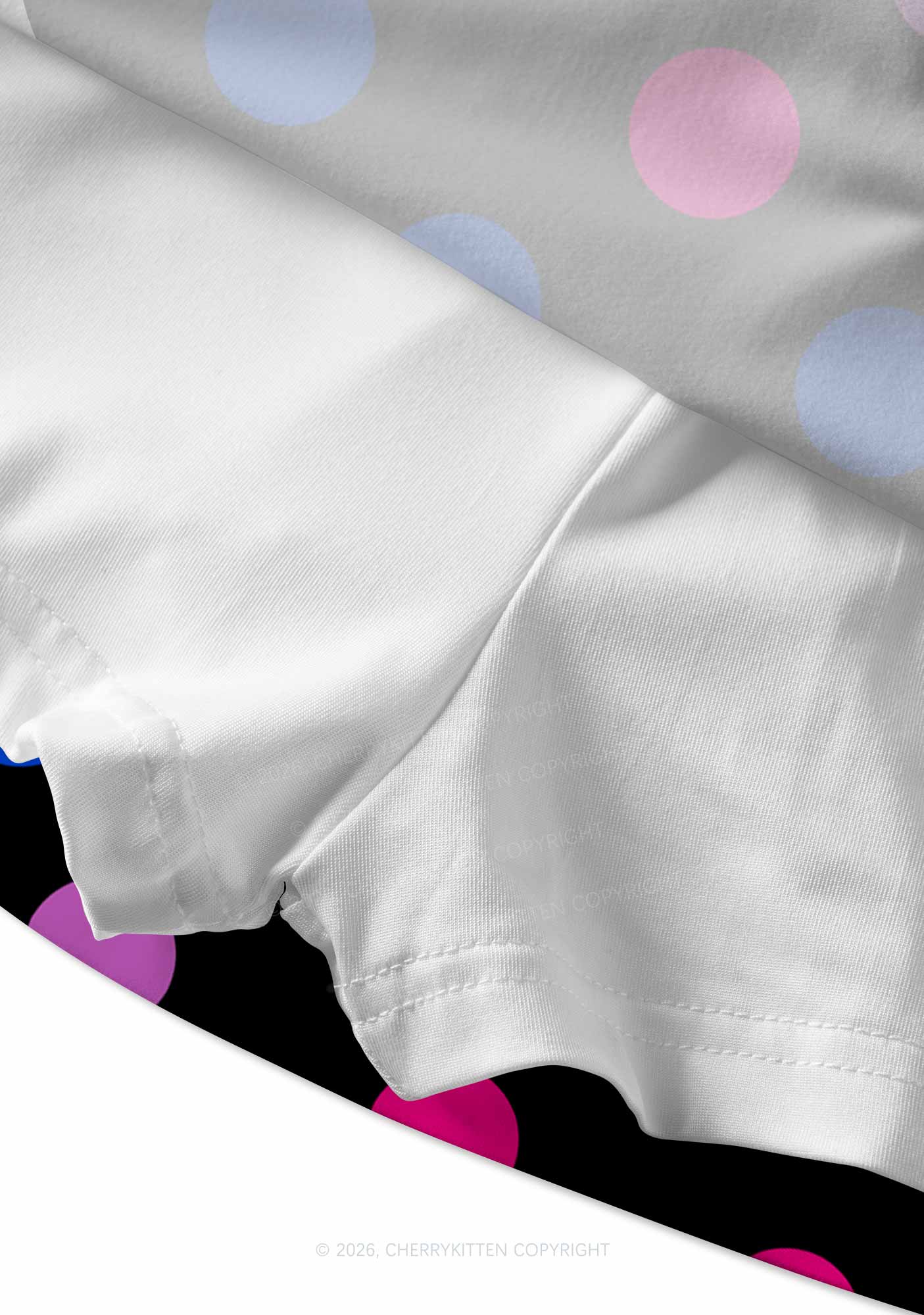 Bisexual Dots On Black Pride Y2K Print Mini Skirt Cherrykitten