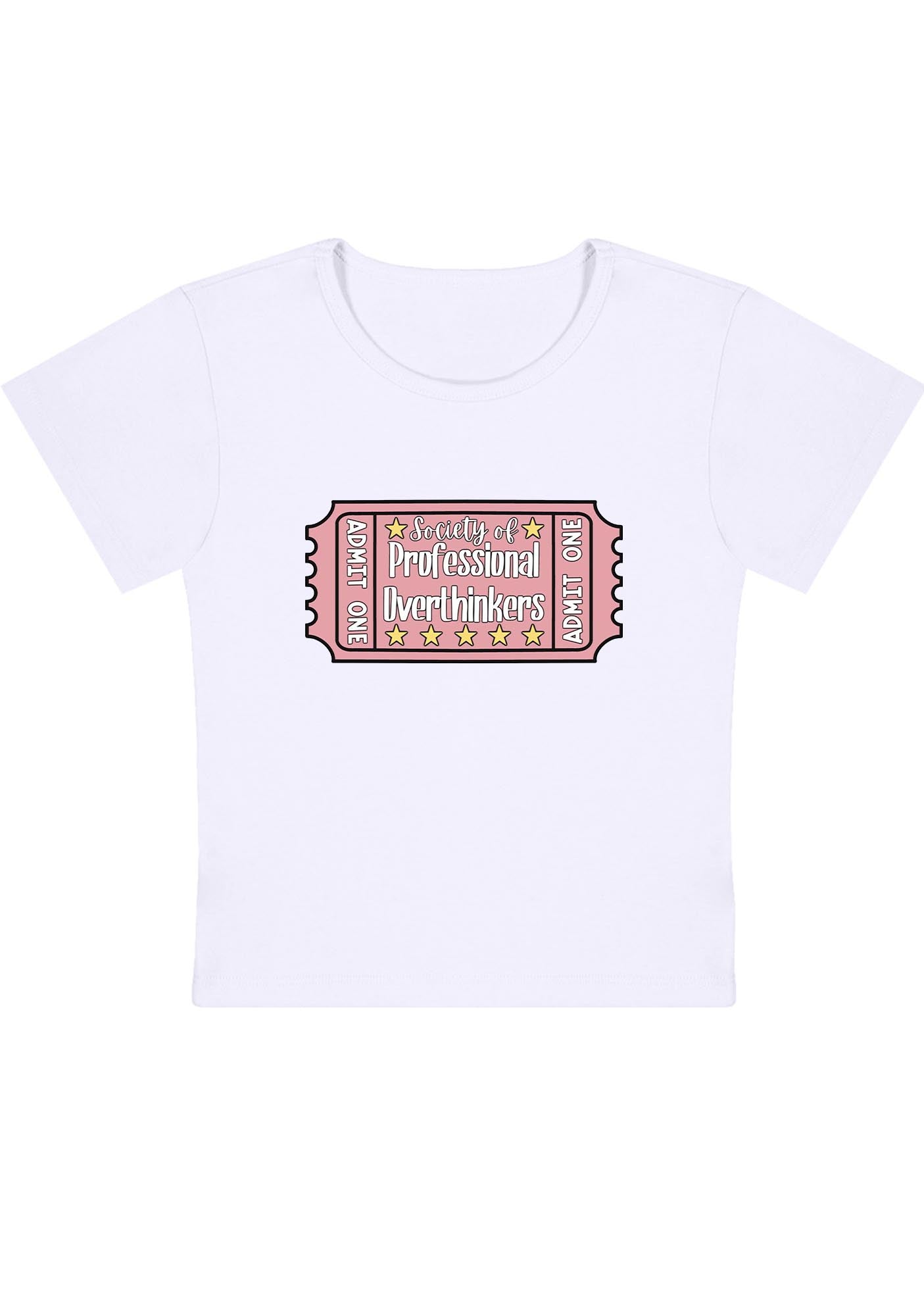 Curvy Society Of Professional Overthinkers Baby Tee