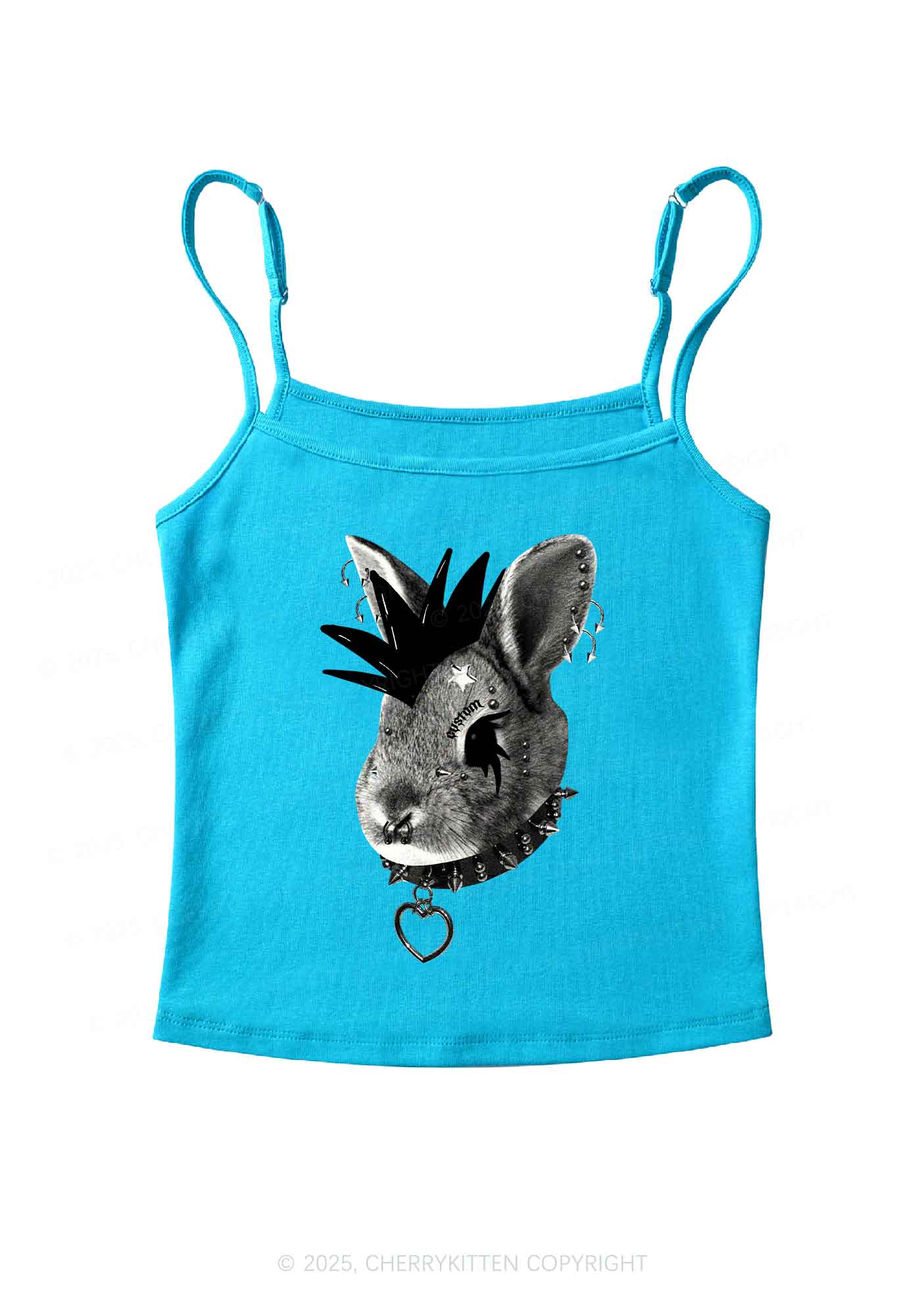 Custom Punk Pet Y2K Spaghetti Strap Cami Cherrykitten