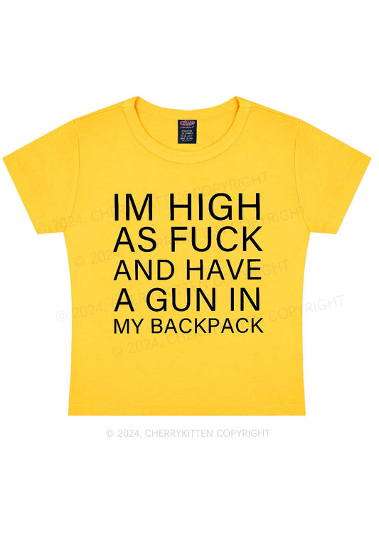 Im High Y2K Baby Tee Cherrykitten