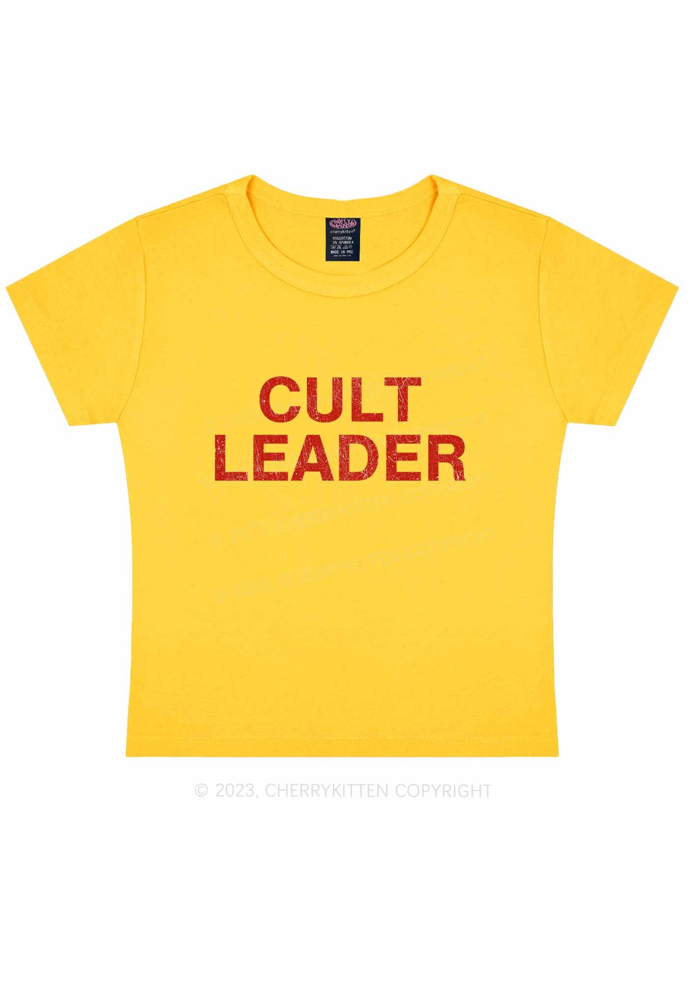 Cut Leader Y2K Baby Tee Cherrykitten