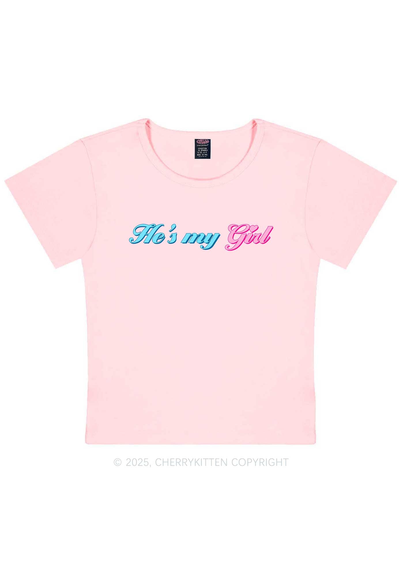He Is My Girl Pride Y2K Baby Tee Cherrykitten
