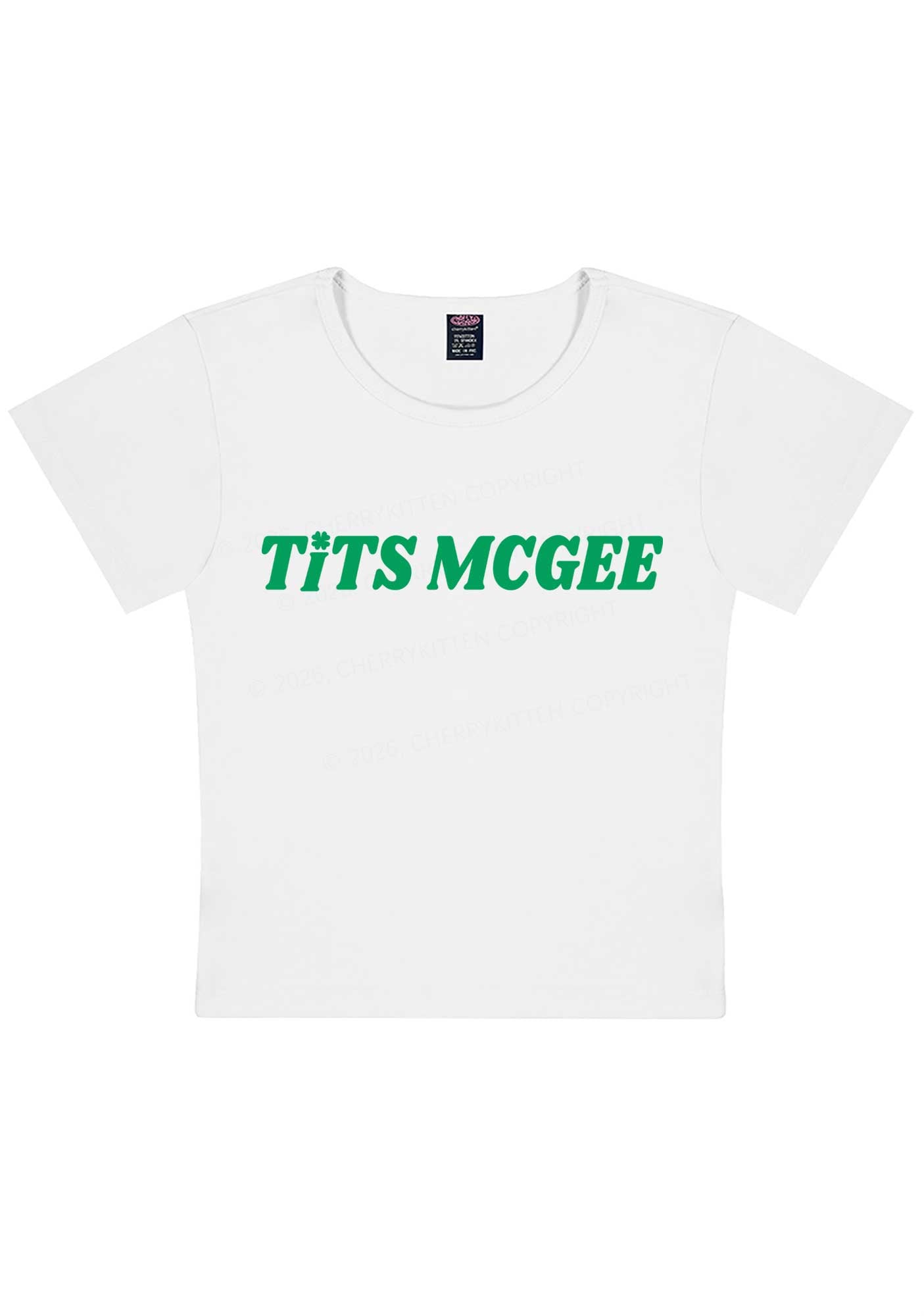 Txts Mcgee St Patricks Y2K Baby Tee Cherrykitten