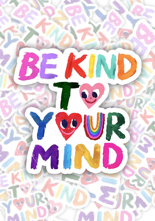Be Kind To Your Mind 1Pc Y2K Sticker Cherrykitten