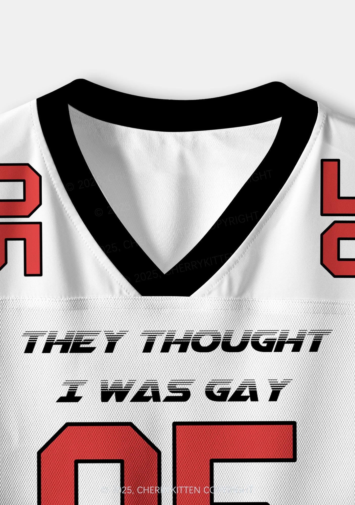 Custom I Was Gay Two Sides Pride Y2K Crop Sport Jersey Shirts Cherrykitten