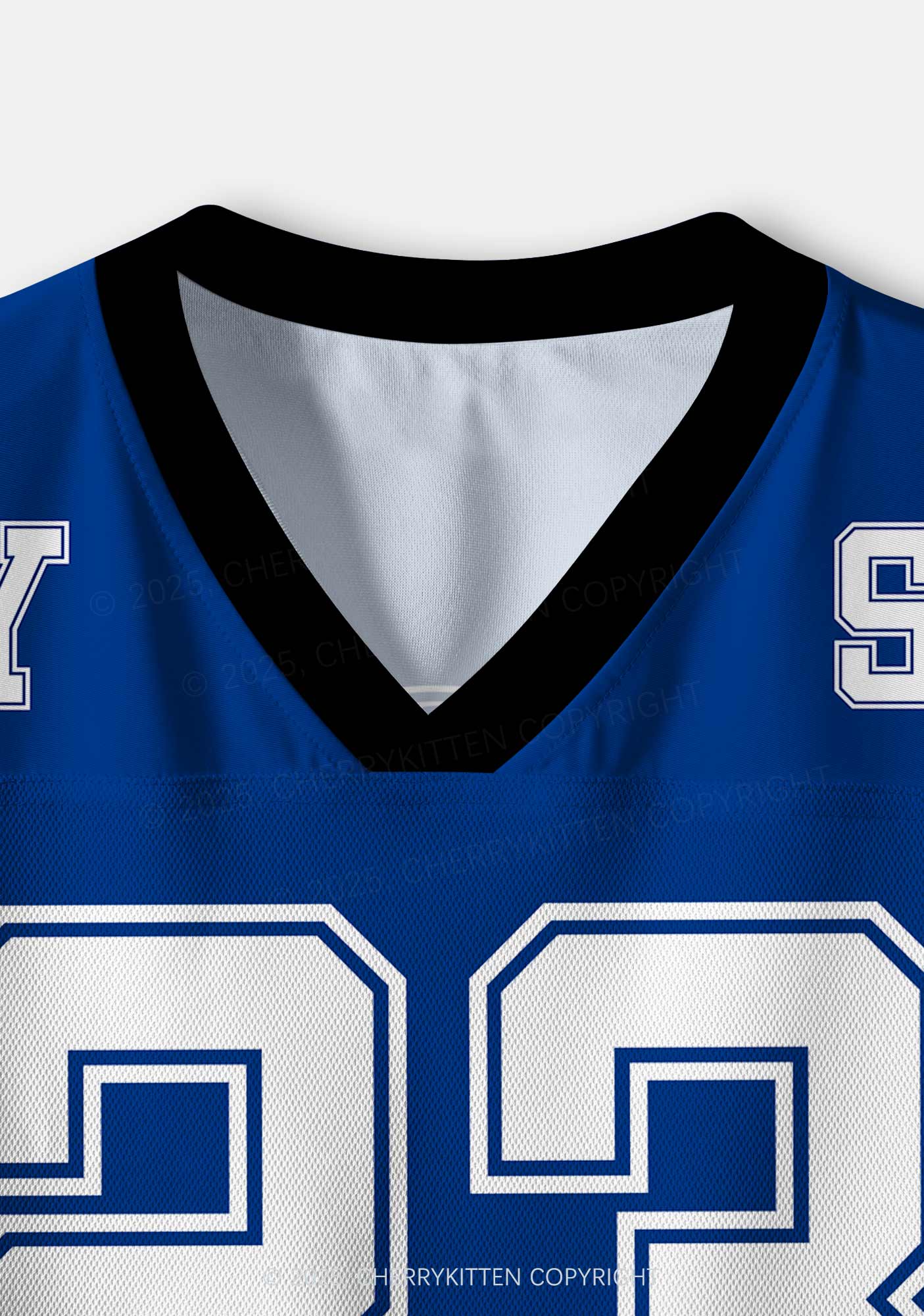 Custom Blue Gay Son Pride Y2K Crop Sport Jersey Shirts Cherrykitten