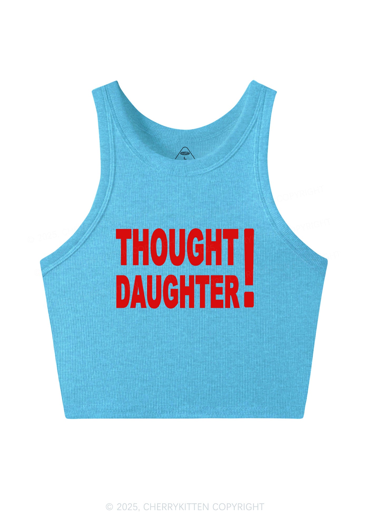 Thought Daughter Y2K Crop Tank Top Cherrykitten