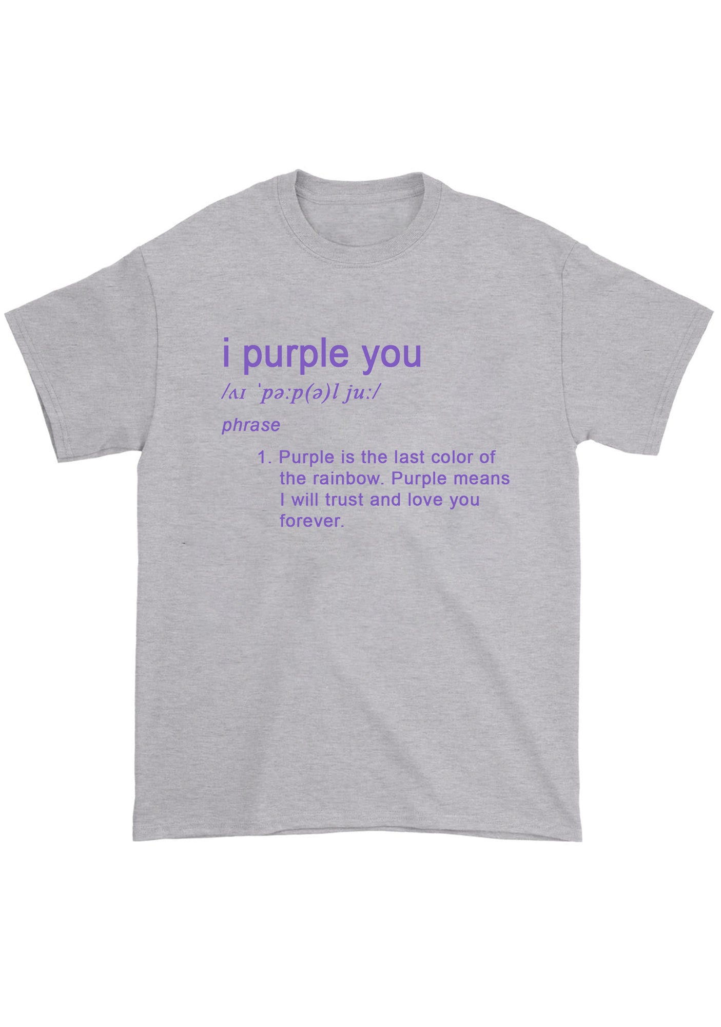I Purple You Meaning Bangtan Kpop Chunky Shirt