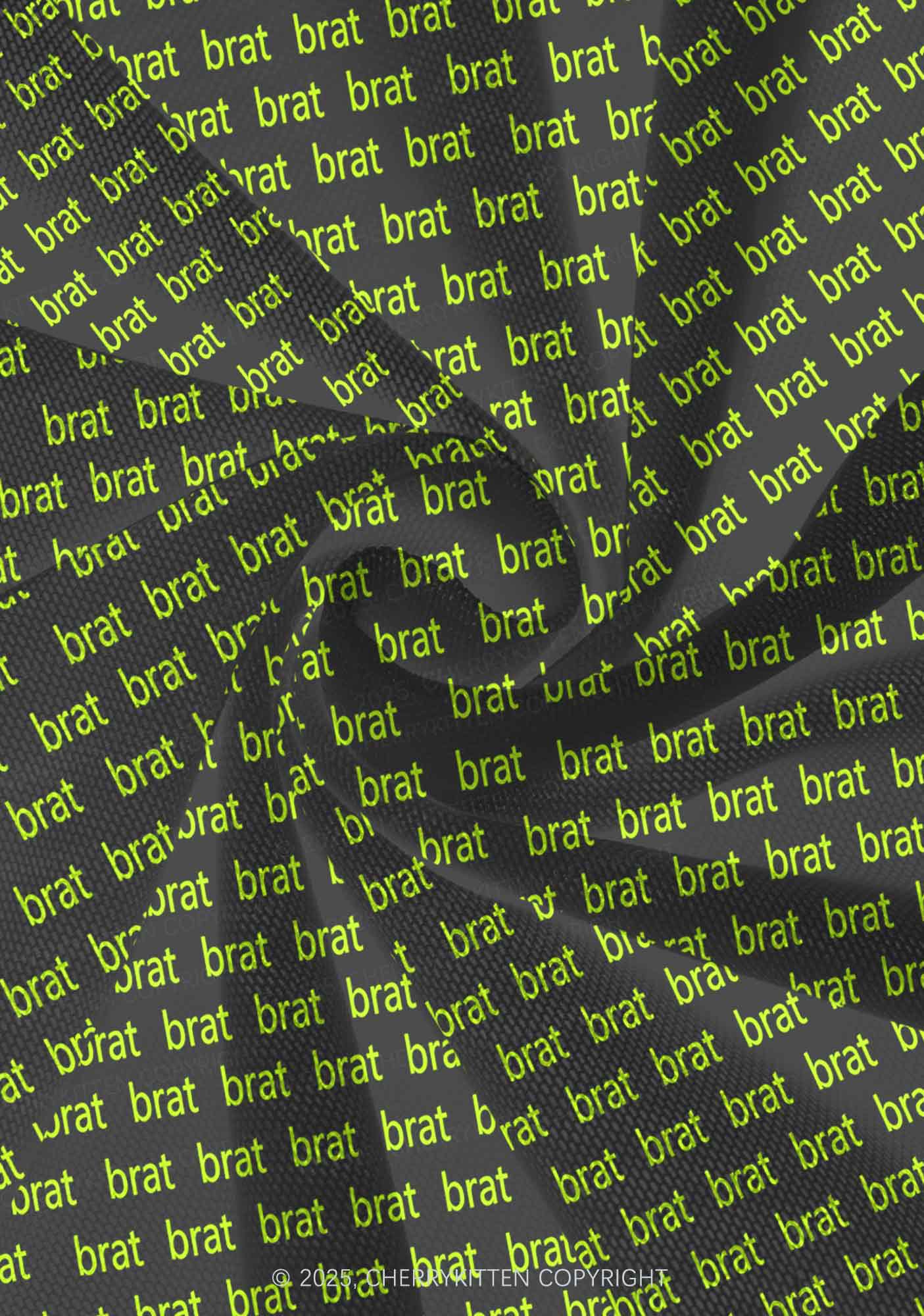 Green Brat Y2K Print Mini Layered Skirt Cherrykitten
