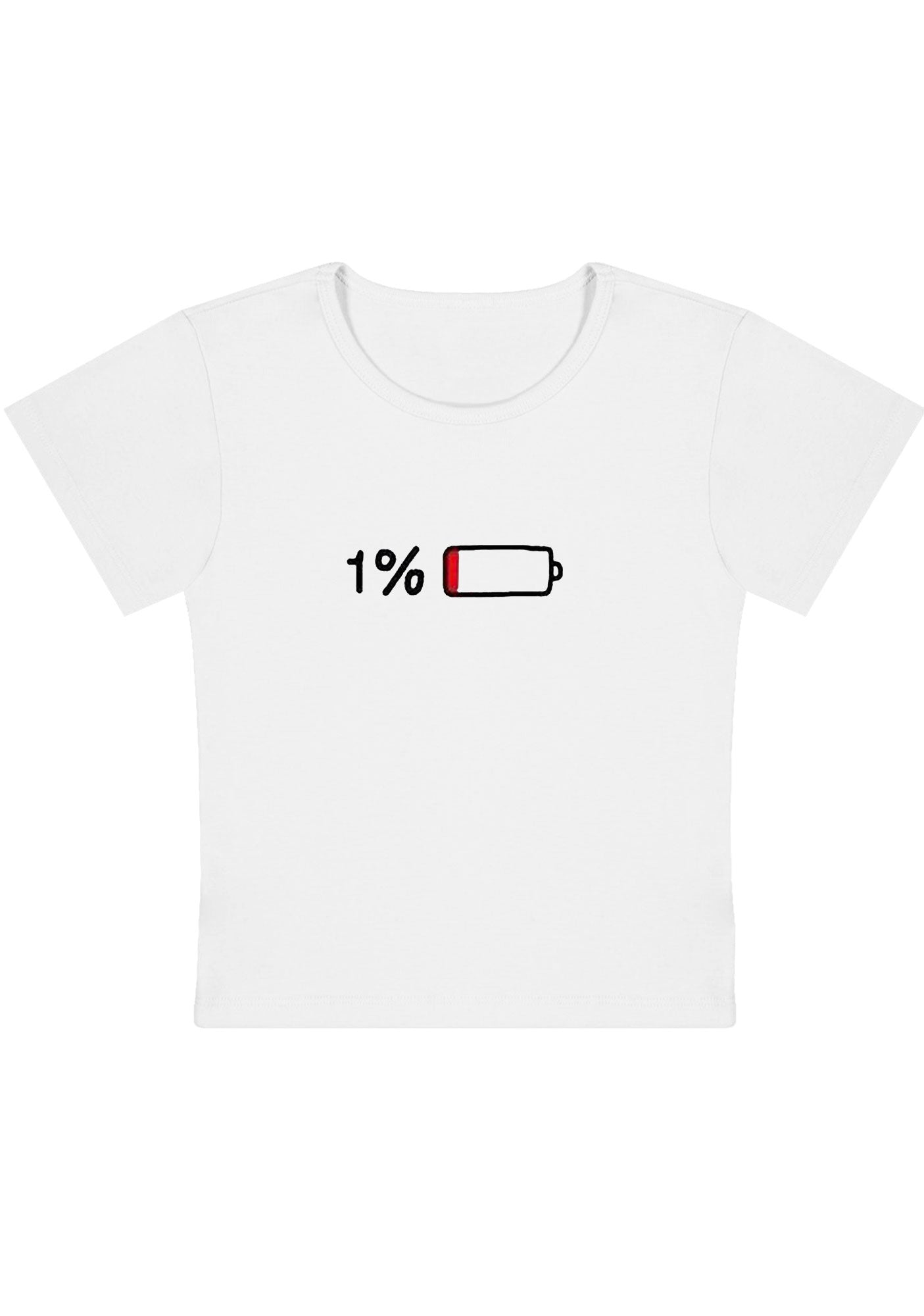 Curvy 1% Electricity Baby Tee