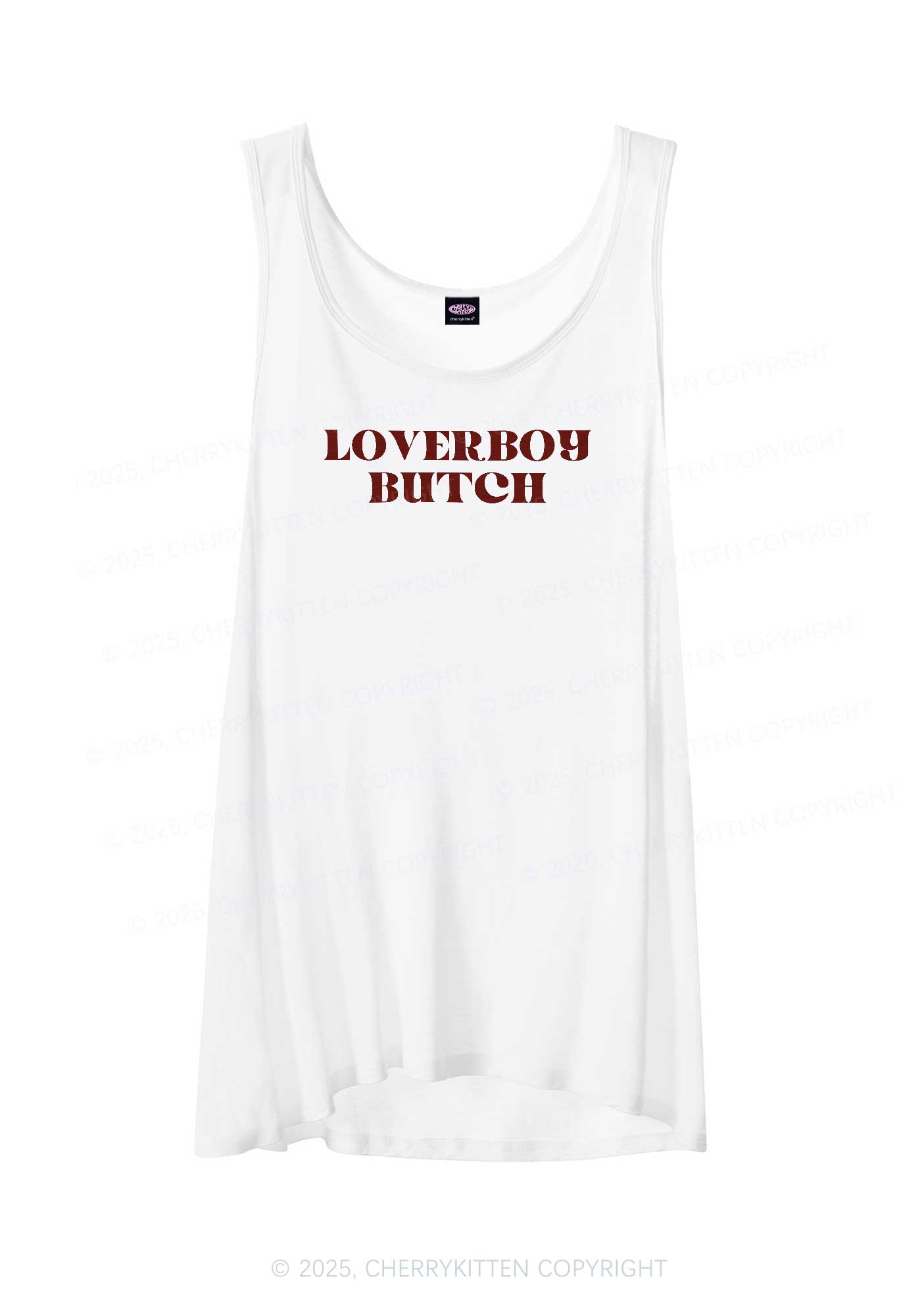 Loverboy Butch Pride Y2K Sheer Boyfriend Tank Cherrykitten