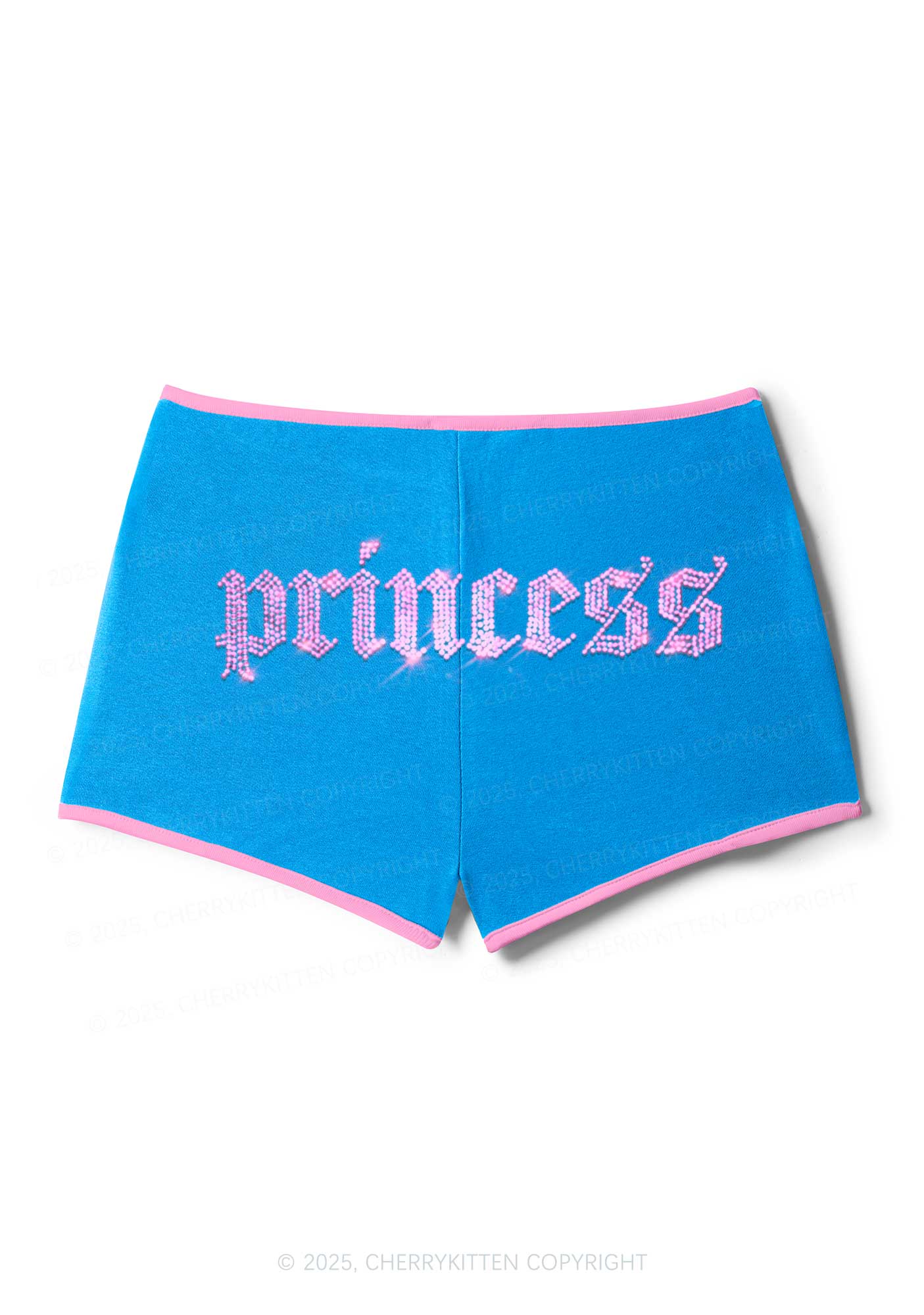 Rhinestone Princess Y2K Booty Shorts Cherrykitten