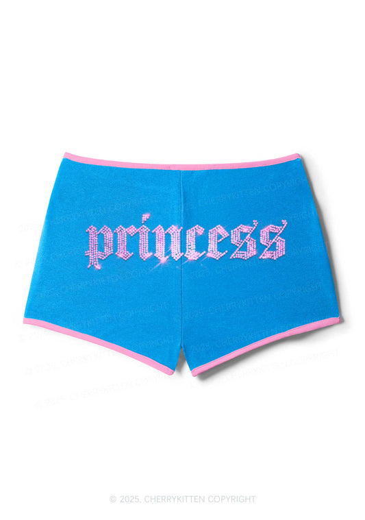 Rhinestone Princess Y2K Booty Shorts Cherrykitten