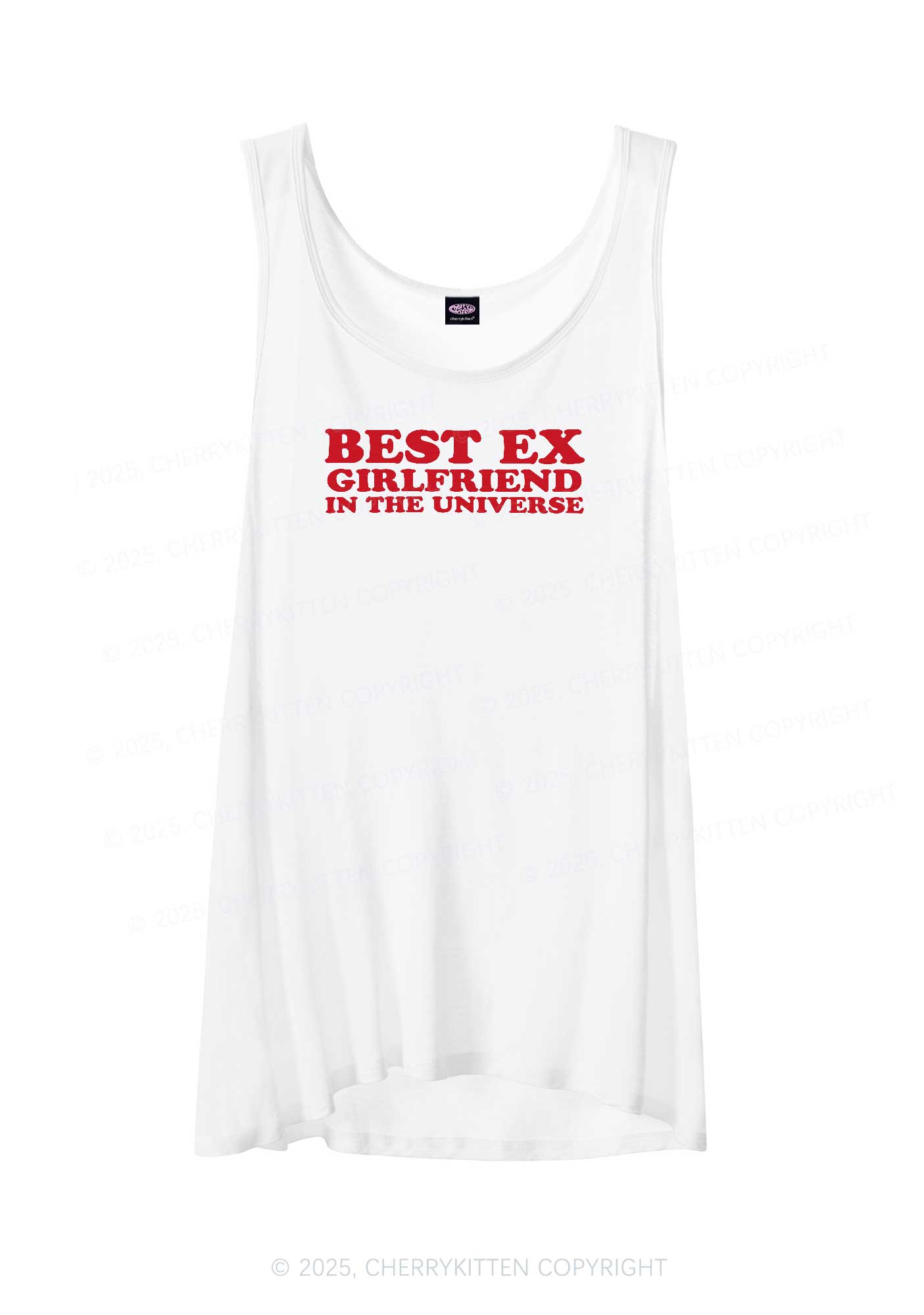 Universe Best Ex Girlfriend Y2K Sheer Boyfriend Tank Cherrykitten