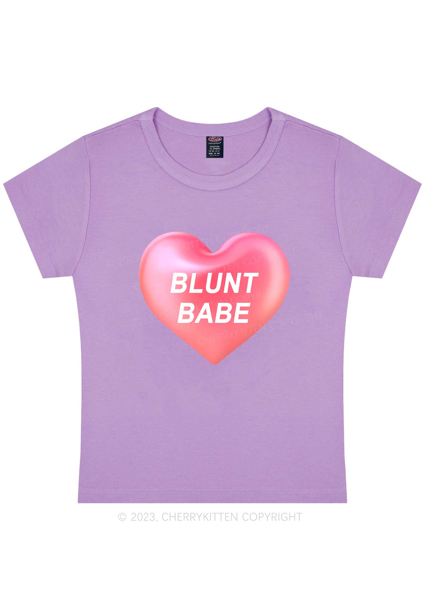 Blunt Babe Y2K Baby Tee Cherrykitten