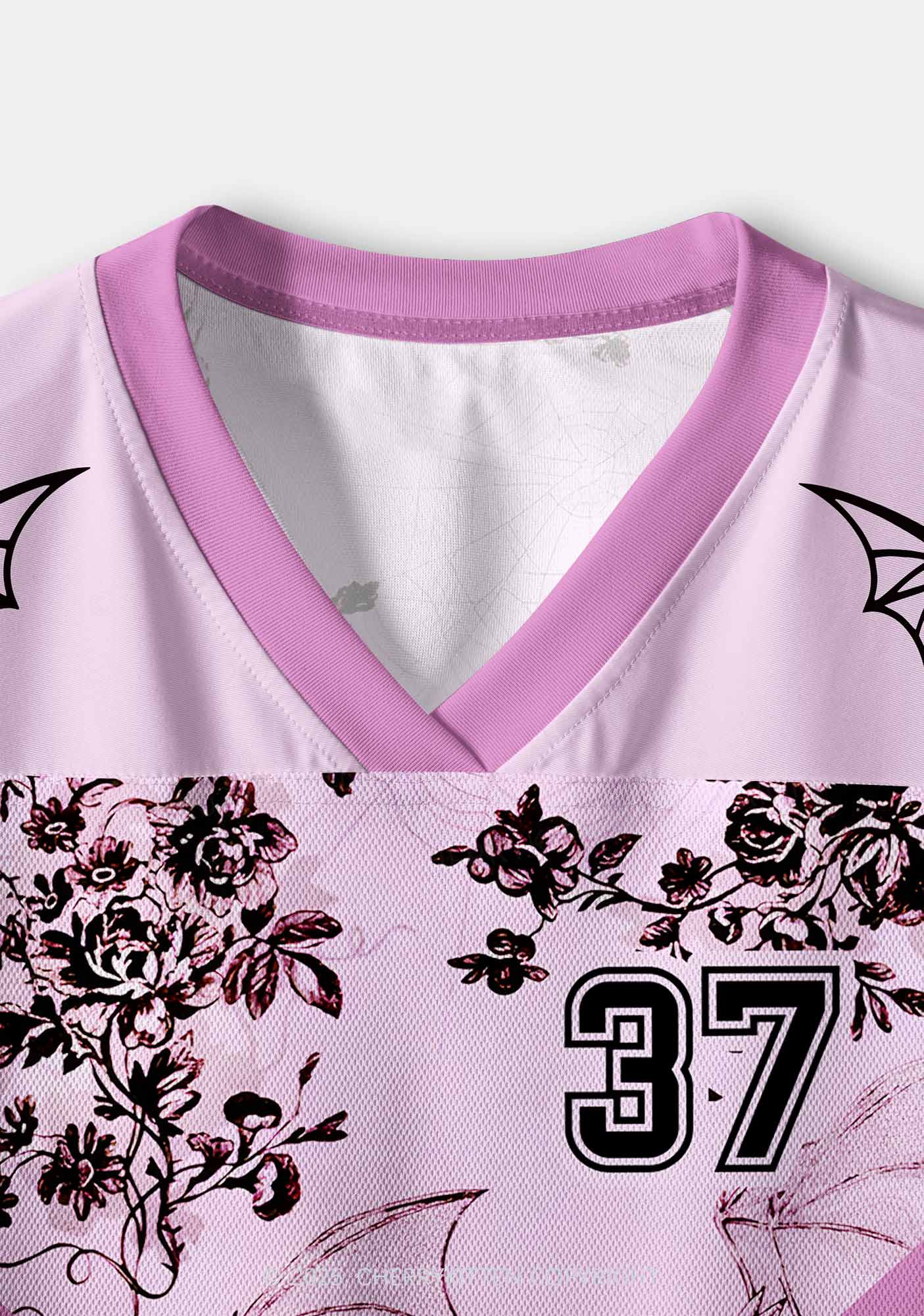 Custom Pink Bat Y2K Crop Sport Jersey Shirts Cherrykitten