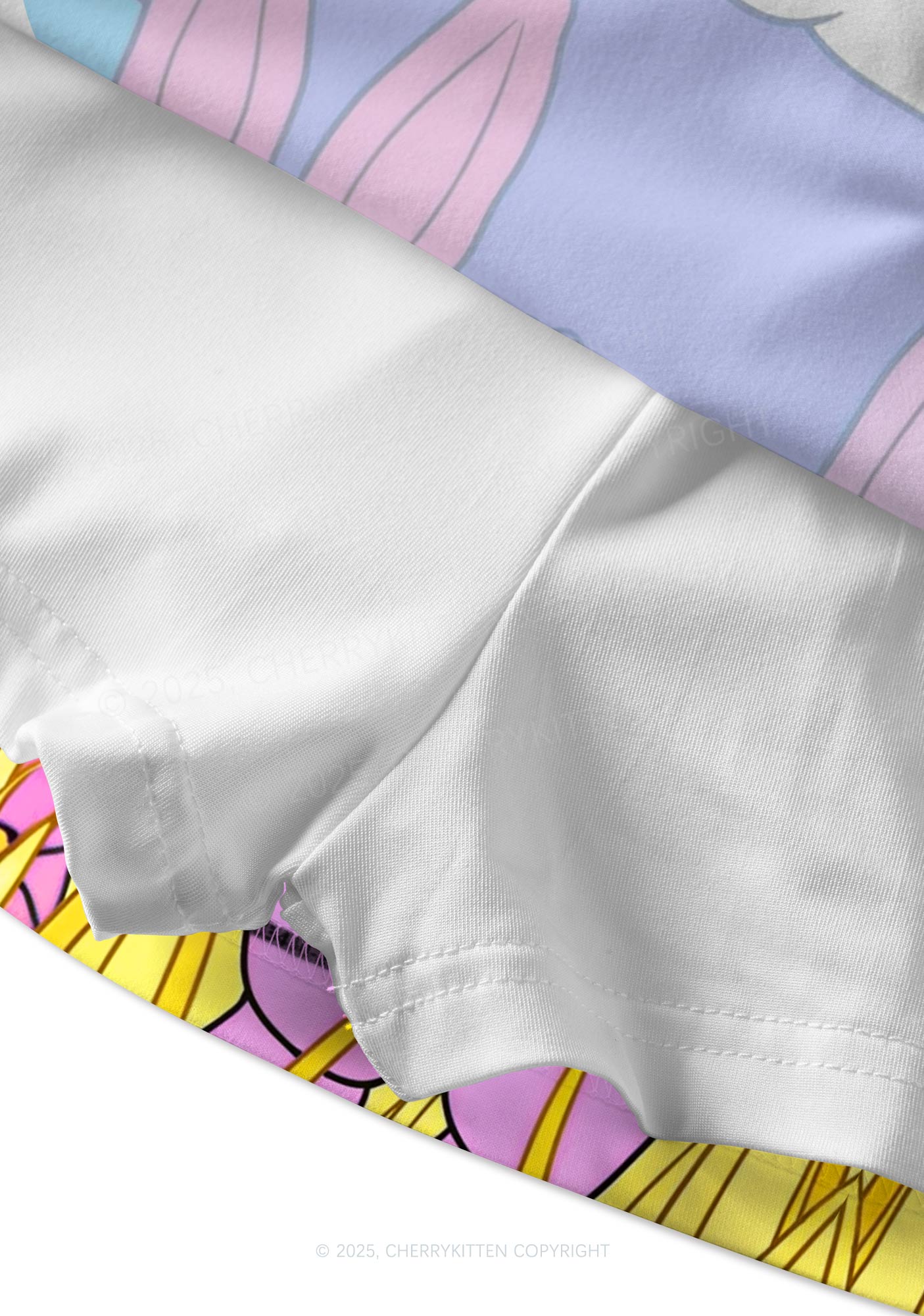 BDSM Bunny Y2K Print Mini Skirt Cherrykitten