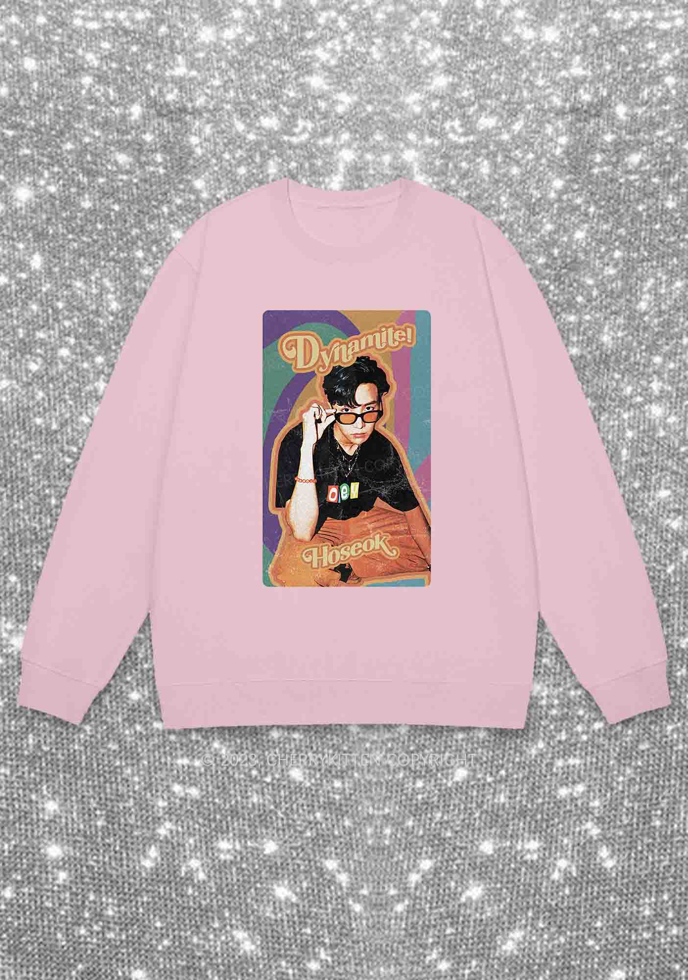Dynamite Hoseok Kpop Y2K Sweatshirt Cherrykitten