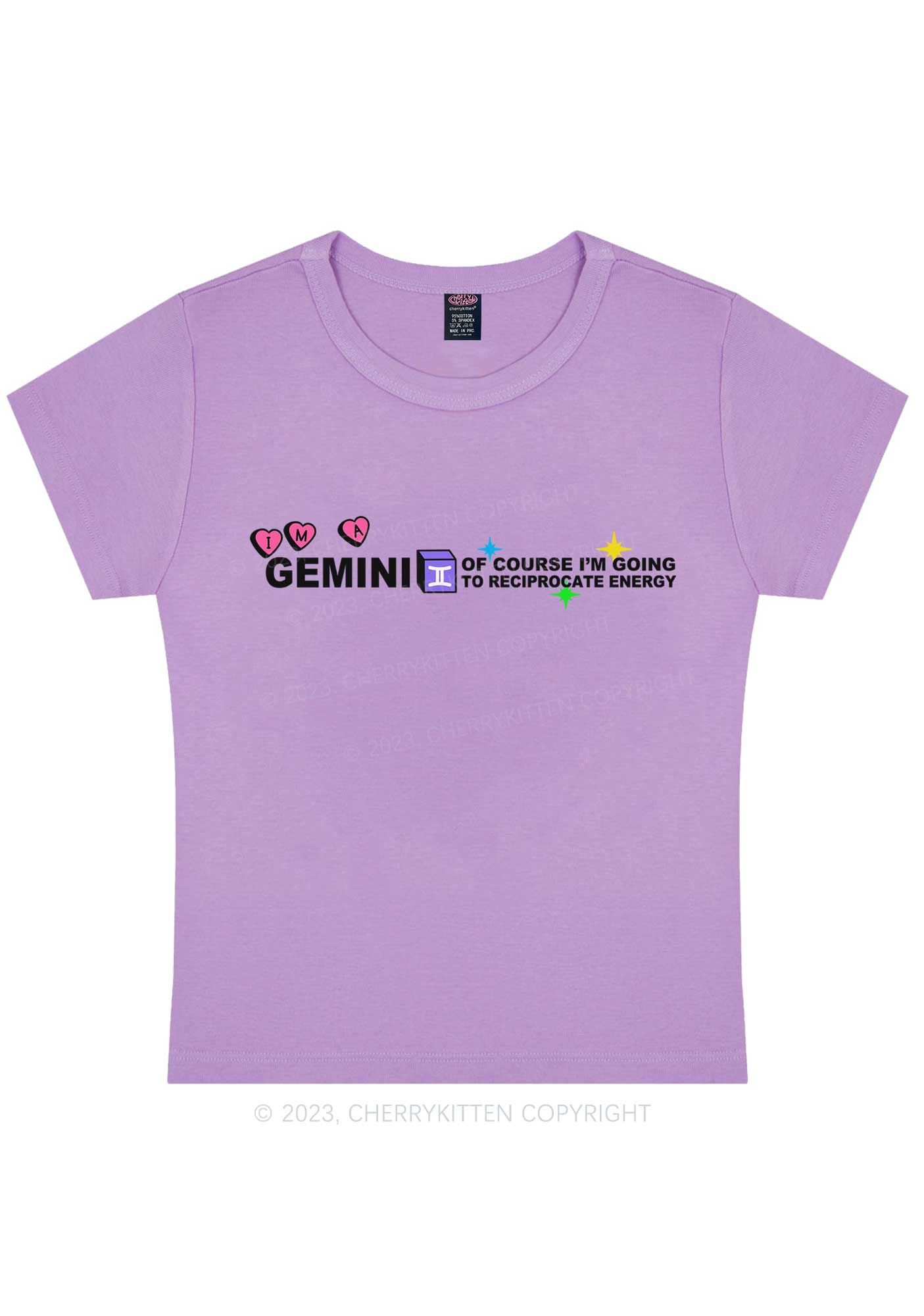 I'm A Gemini Y2K Baby Tee Cherrykitten