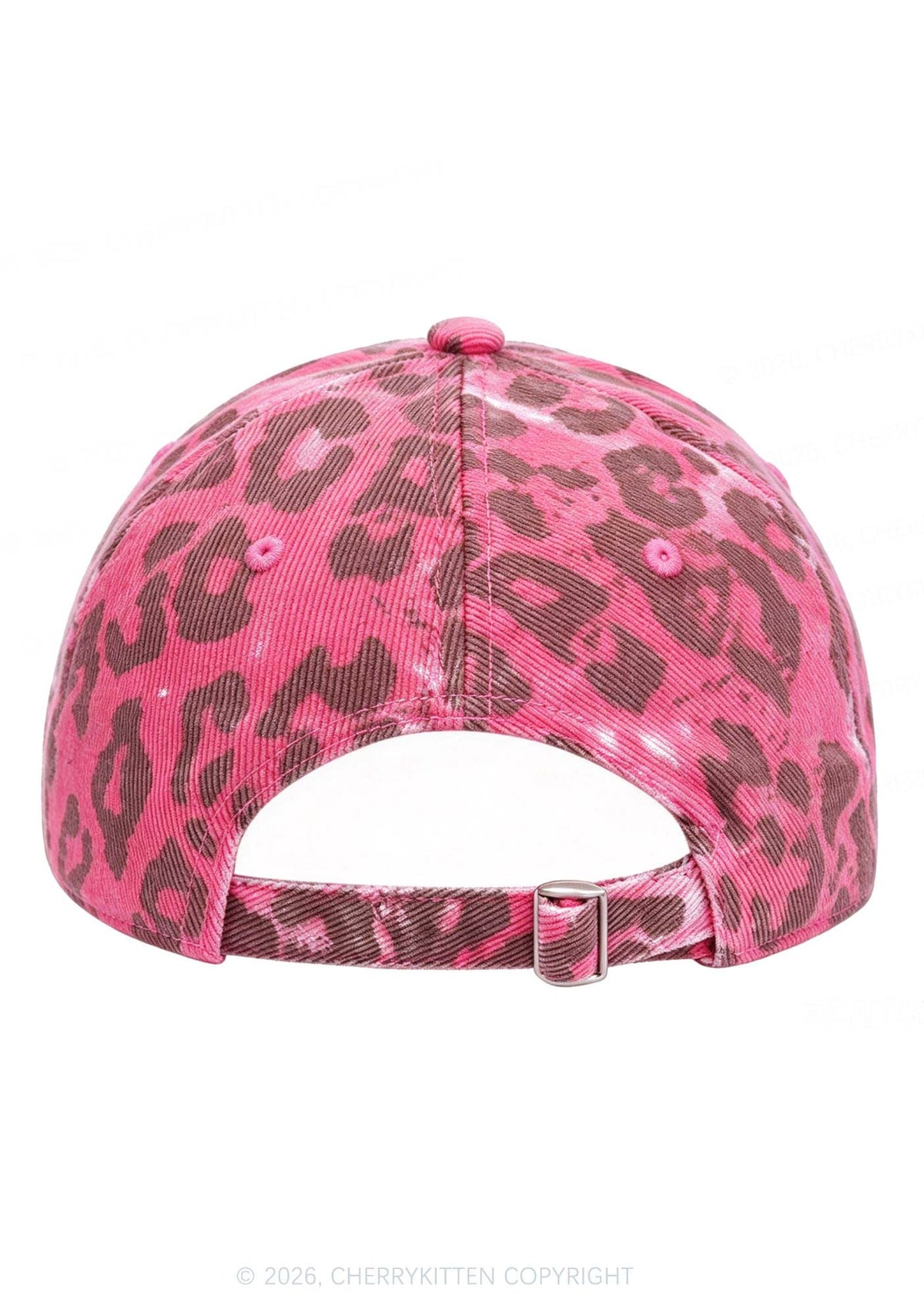 Pink Leopard Y2K Baseball Cap Cherrykitten